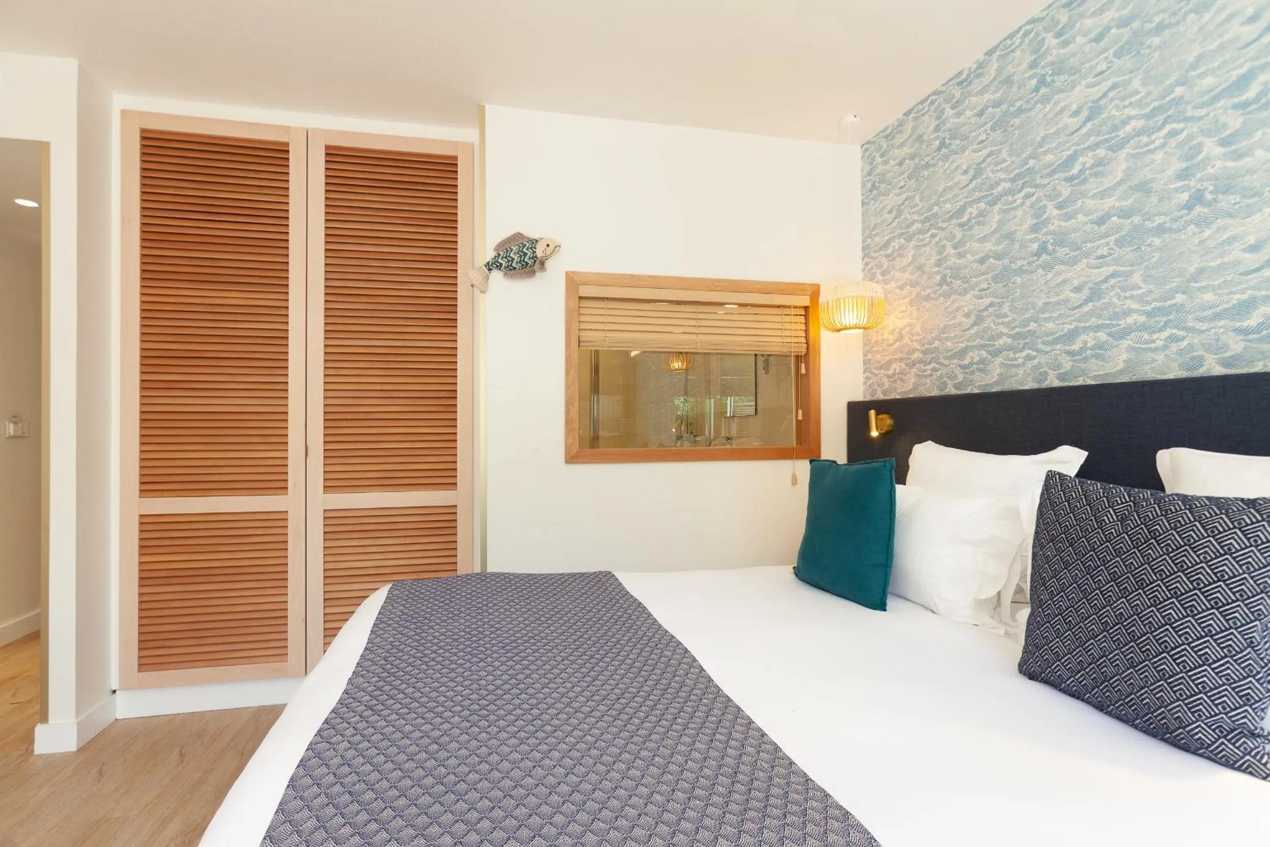 Bed in Hôtel La Piscine