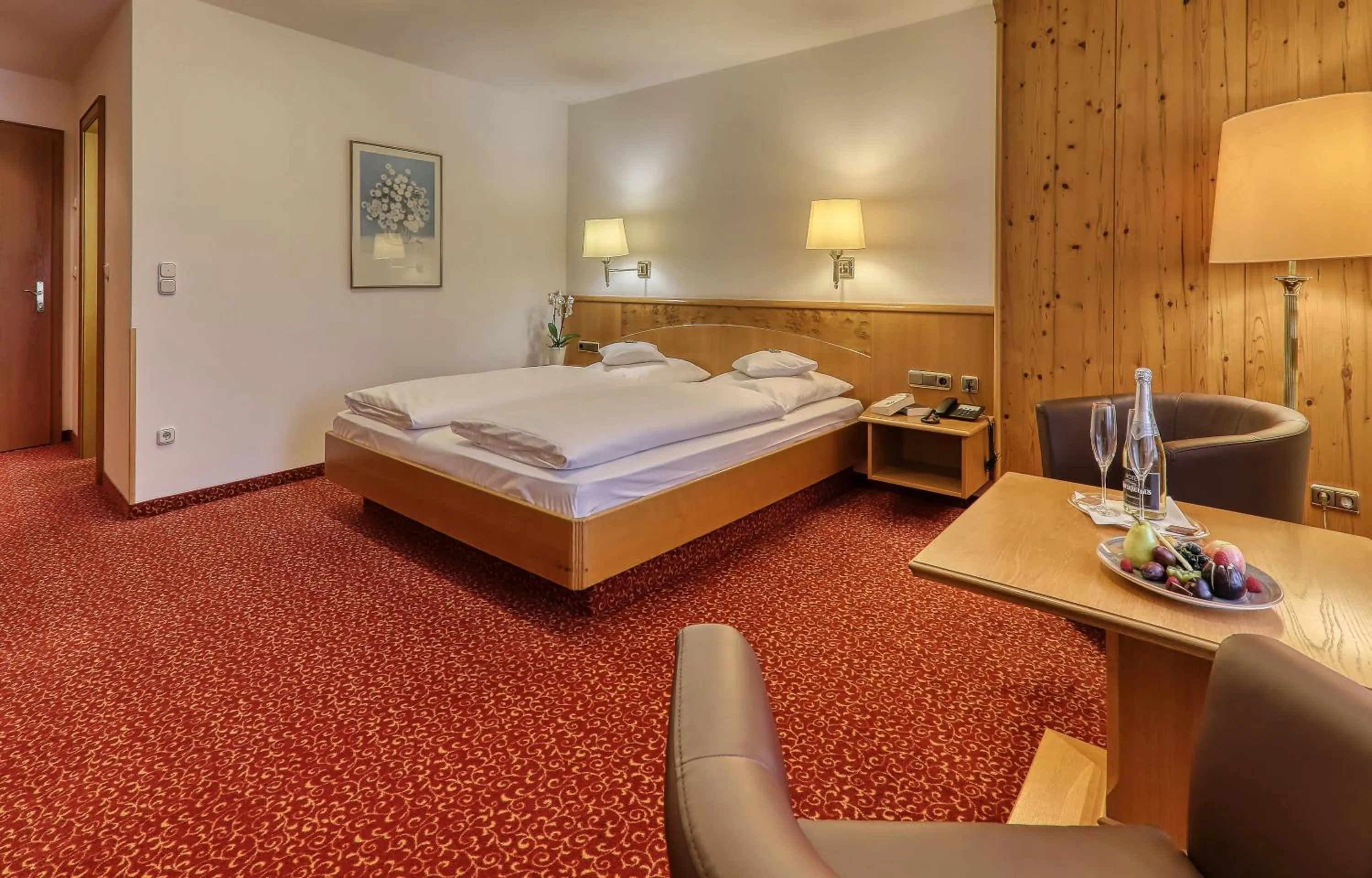 Bed in Wellnesshotel Hofbräuhaus