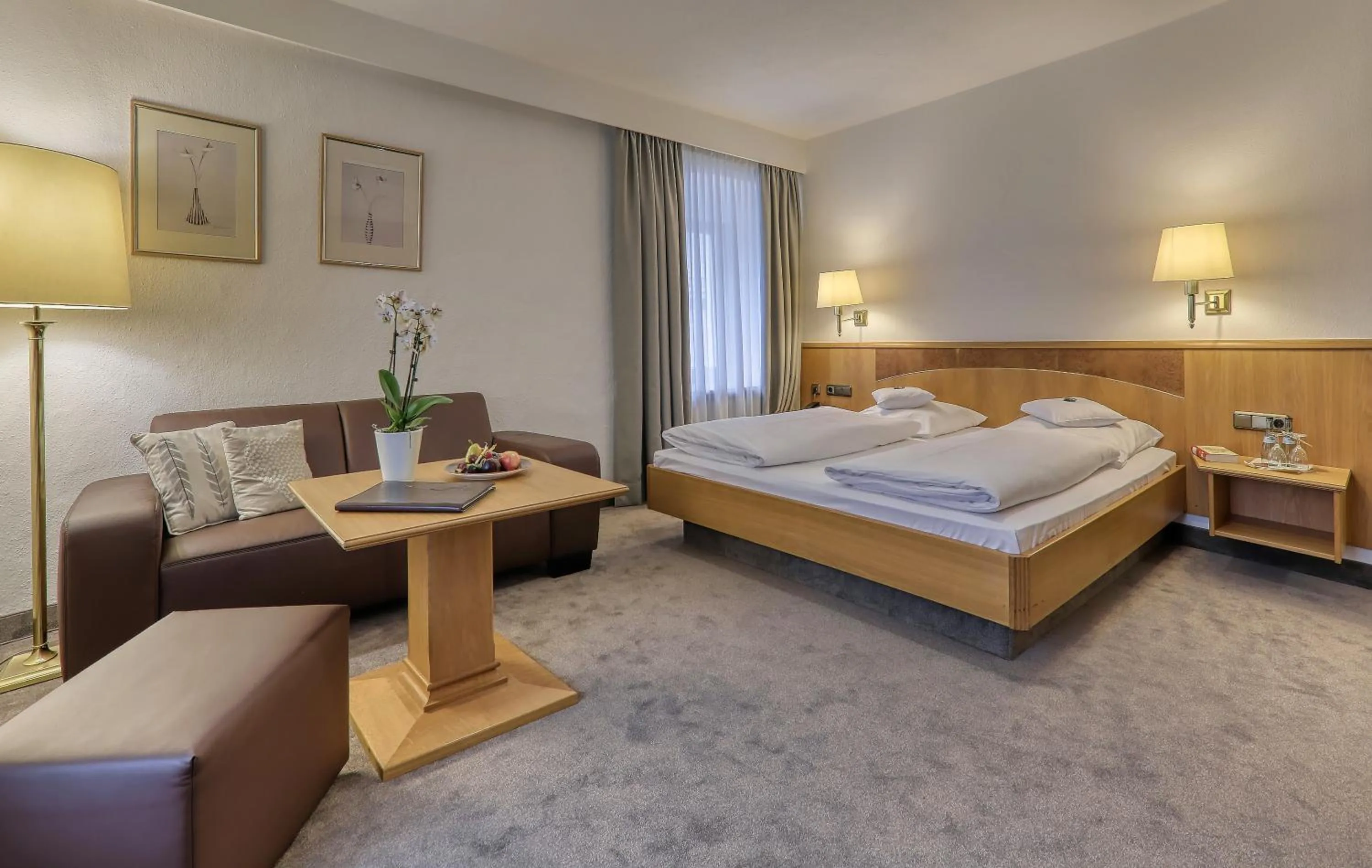 Bed in Wellnesshotel Hofbräuhaus