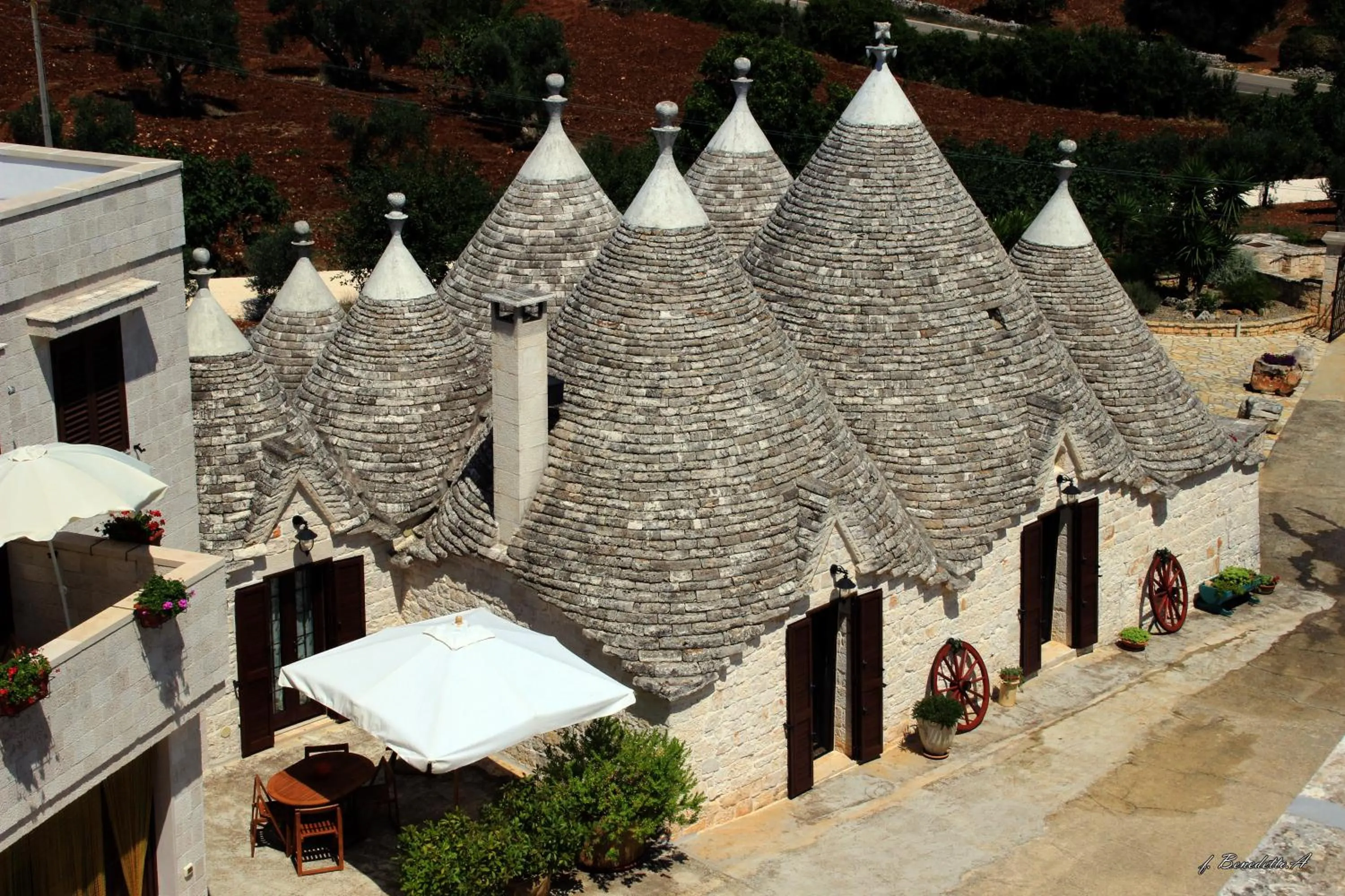 Bird's eye view in Masseria Peppeturro