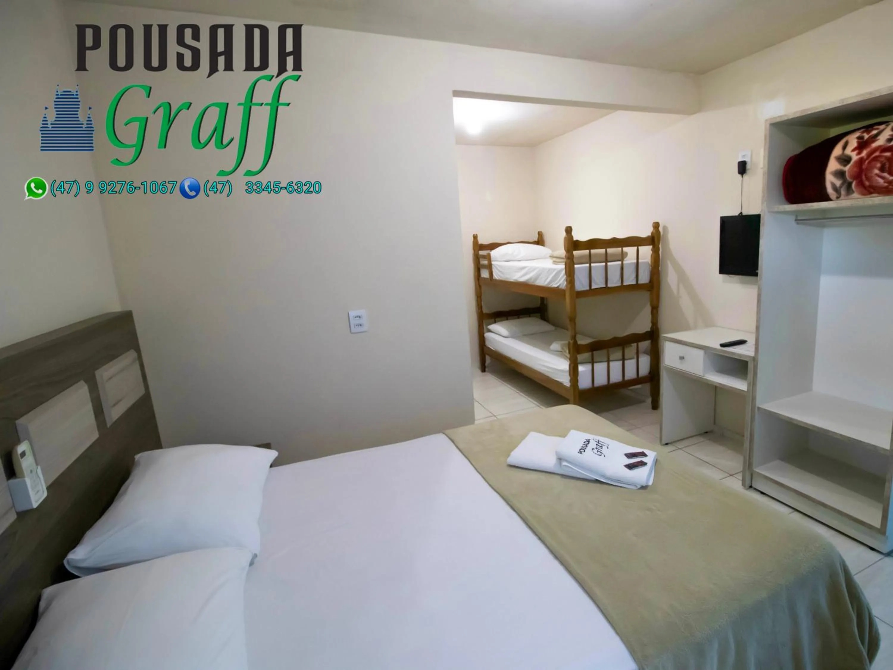 Bedroom, Bed in Pousada Graff