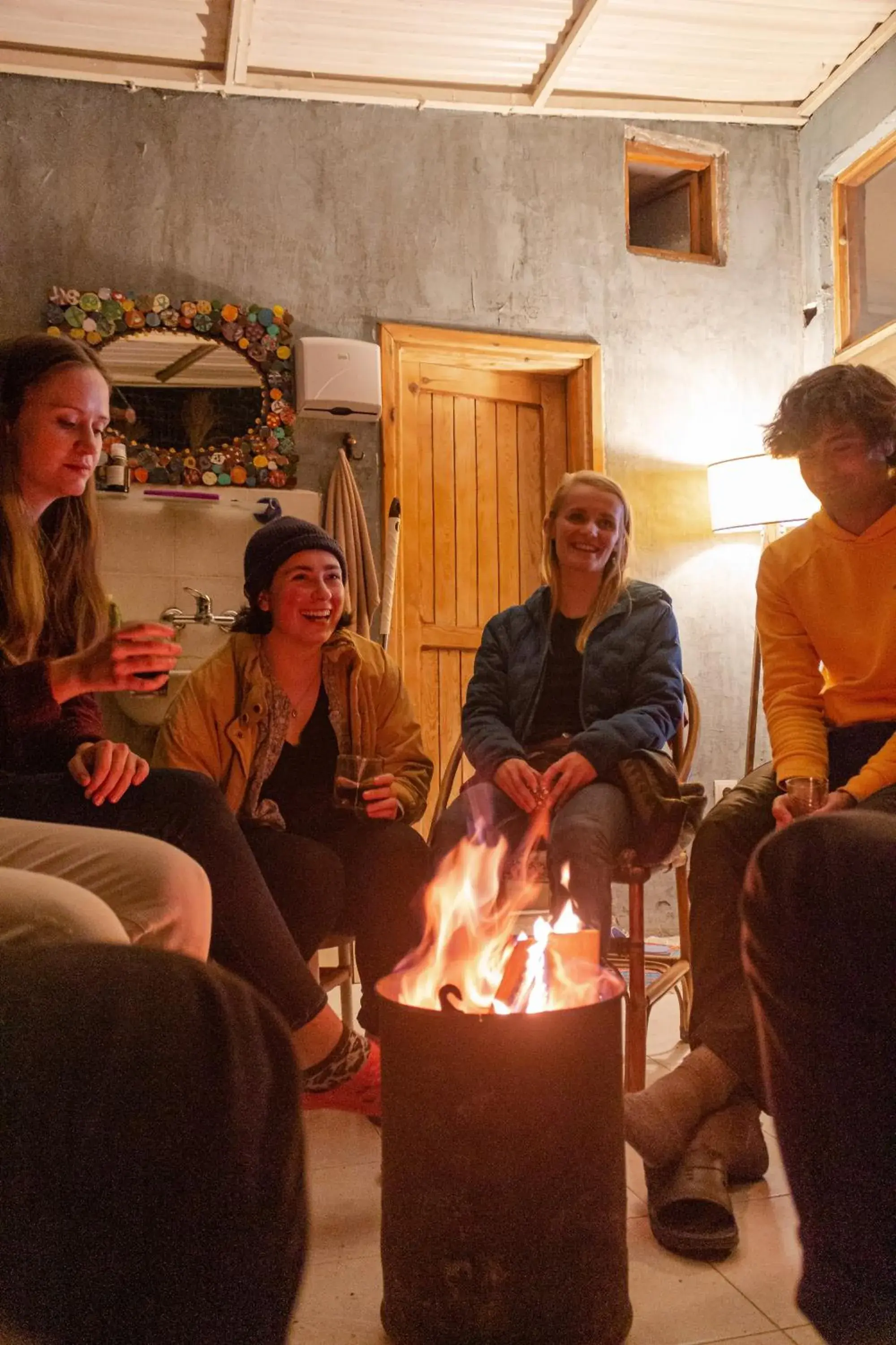 Twin Room with Balcony in hostel vague Twin Room with Balcony in hostel vague