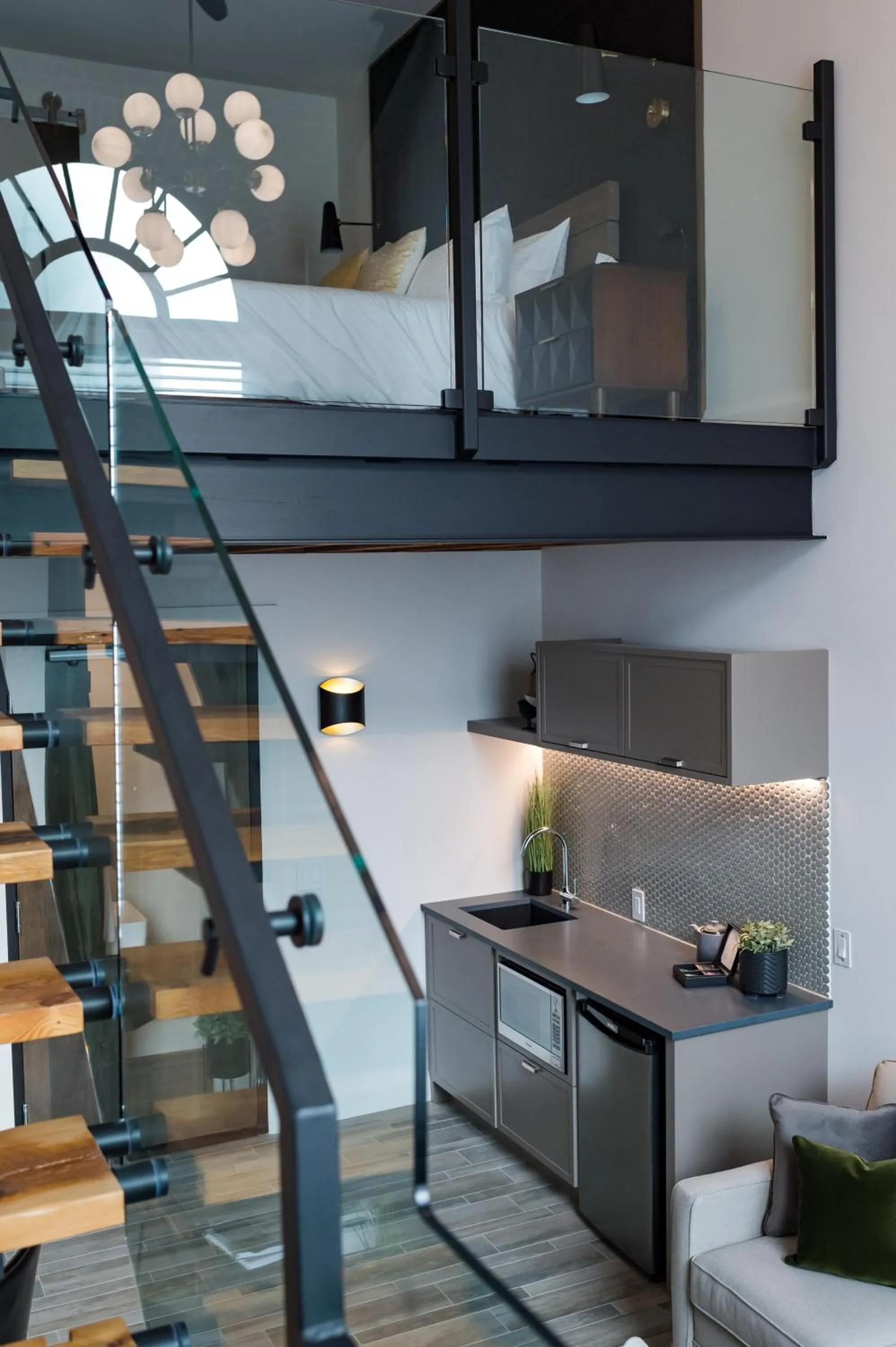 Kitchen or kitchenette in 48 King West Boutique Hotel