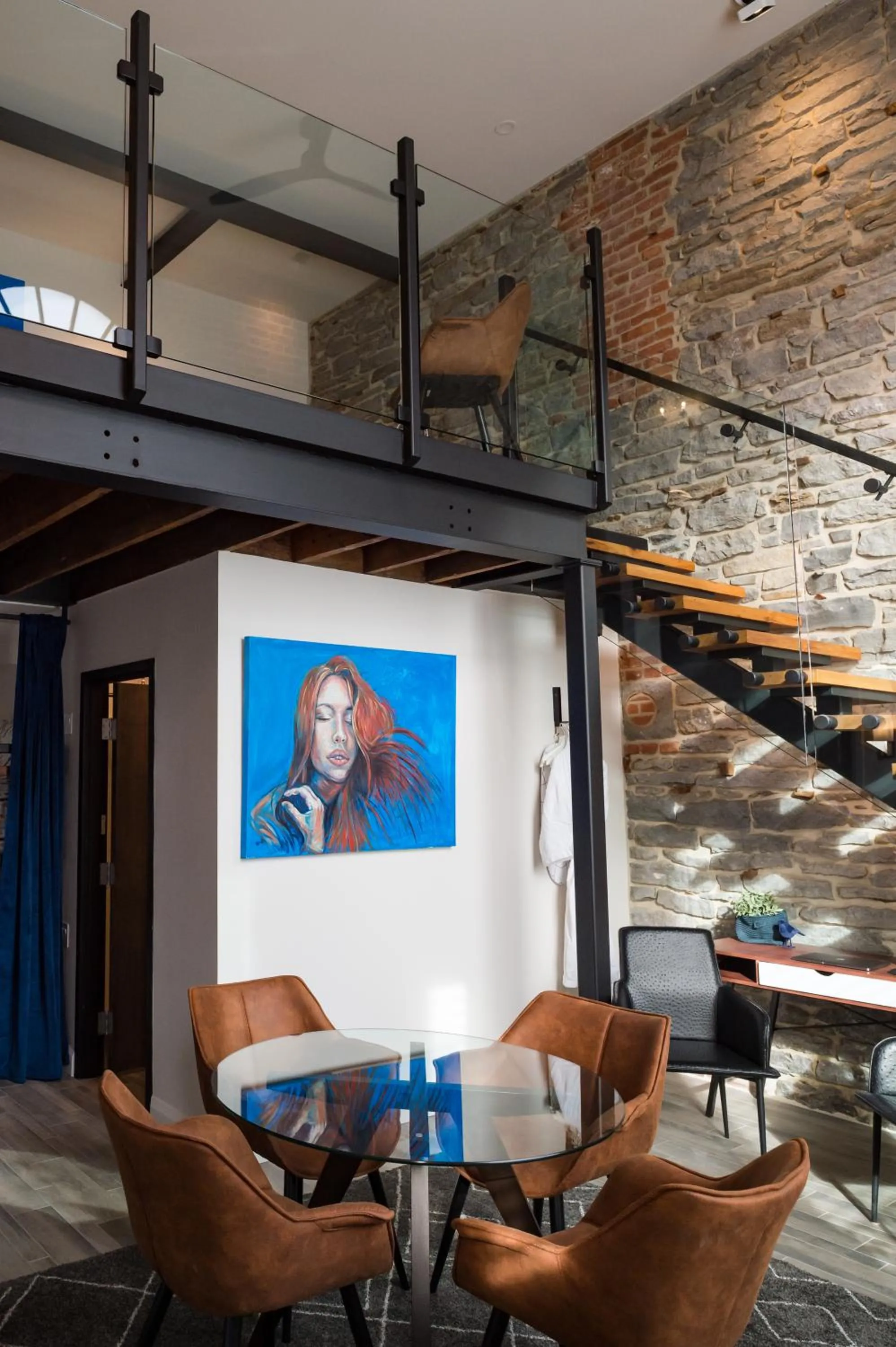 Seating area in 48 King West Boutique Hotel