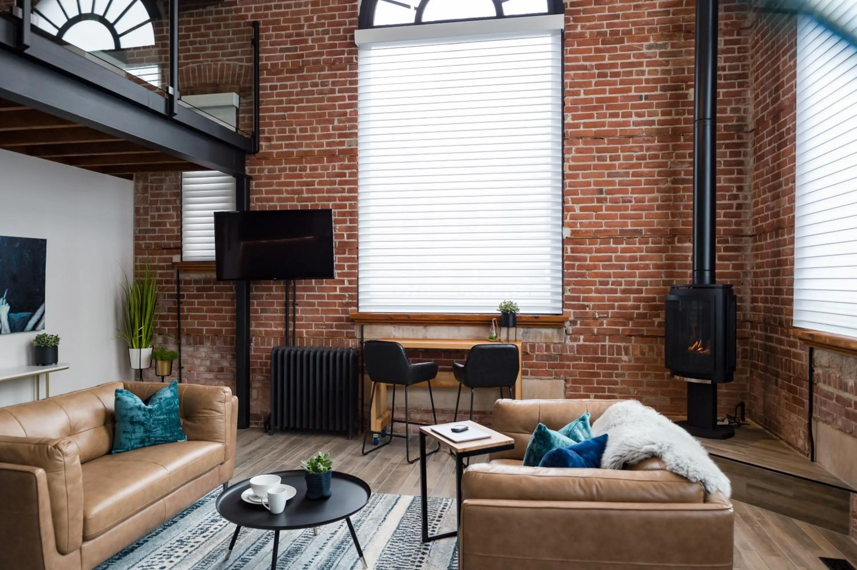 Seating area in 48 King West Boutique Hotel