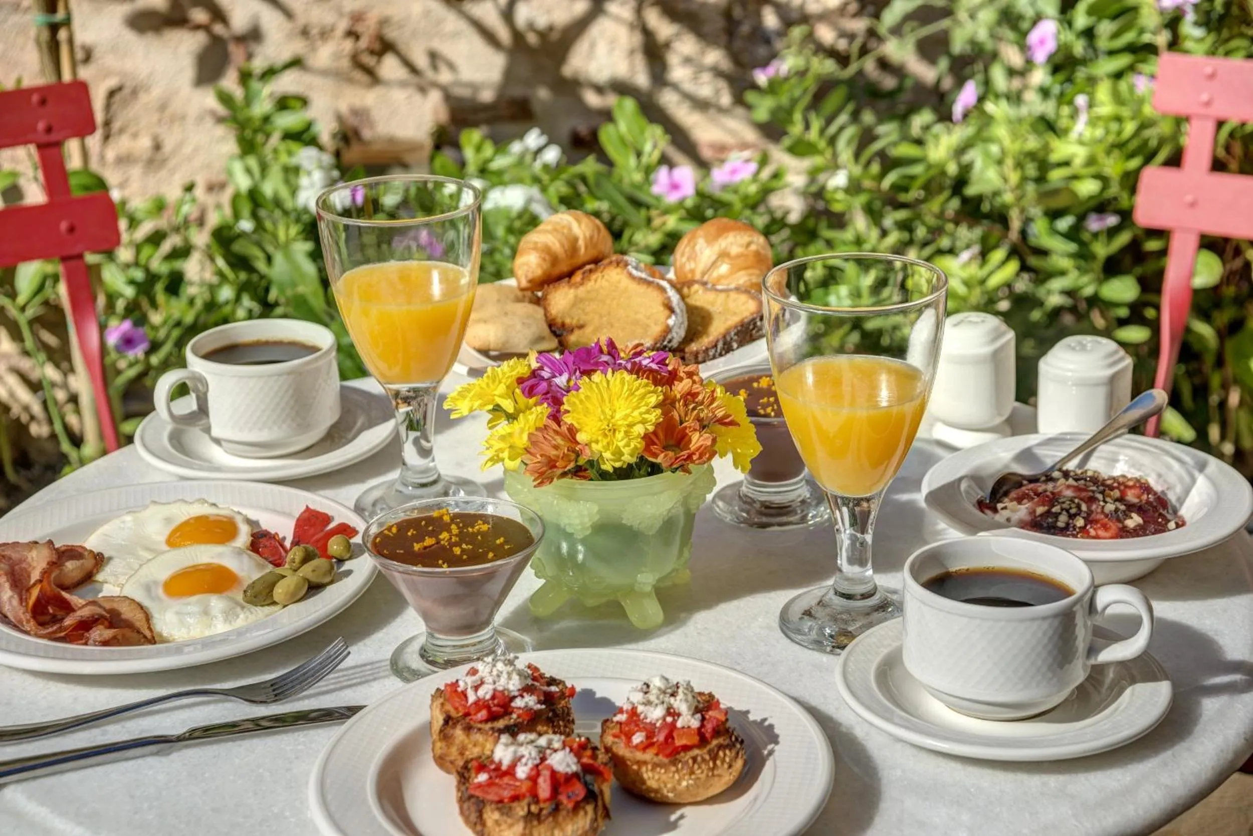 Buffet breakfast in Malvasia Traditional Hotel