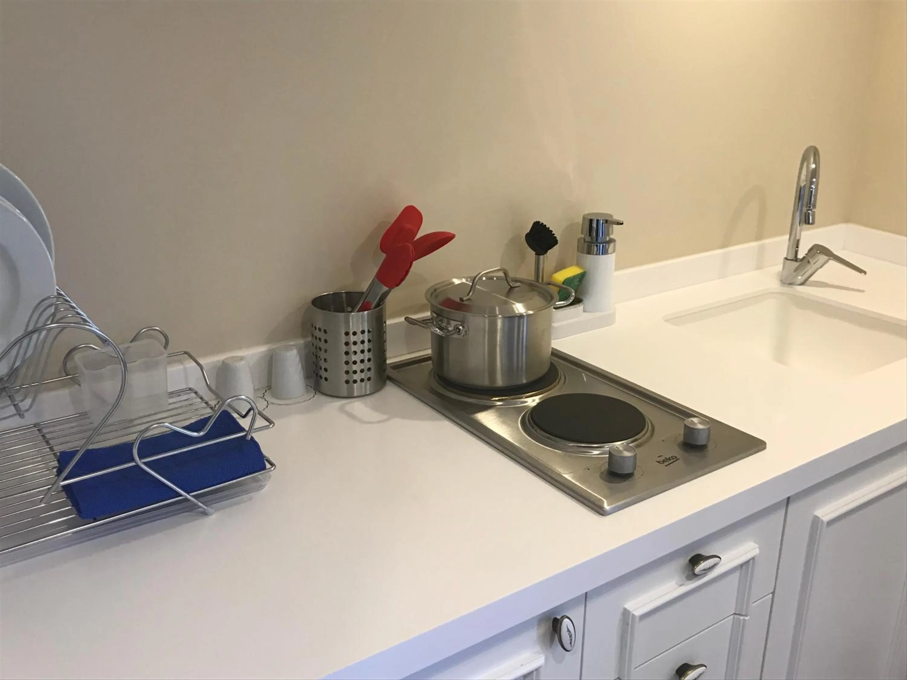 Kitchen or kitchenette in Old Port Hotel Suit