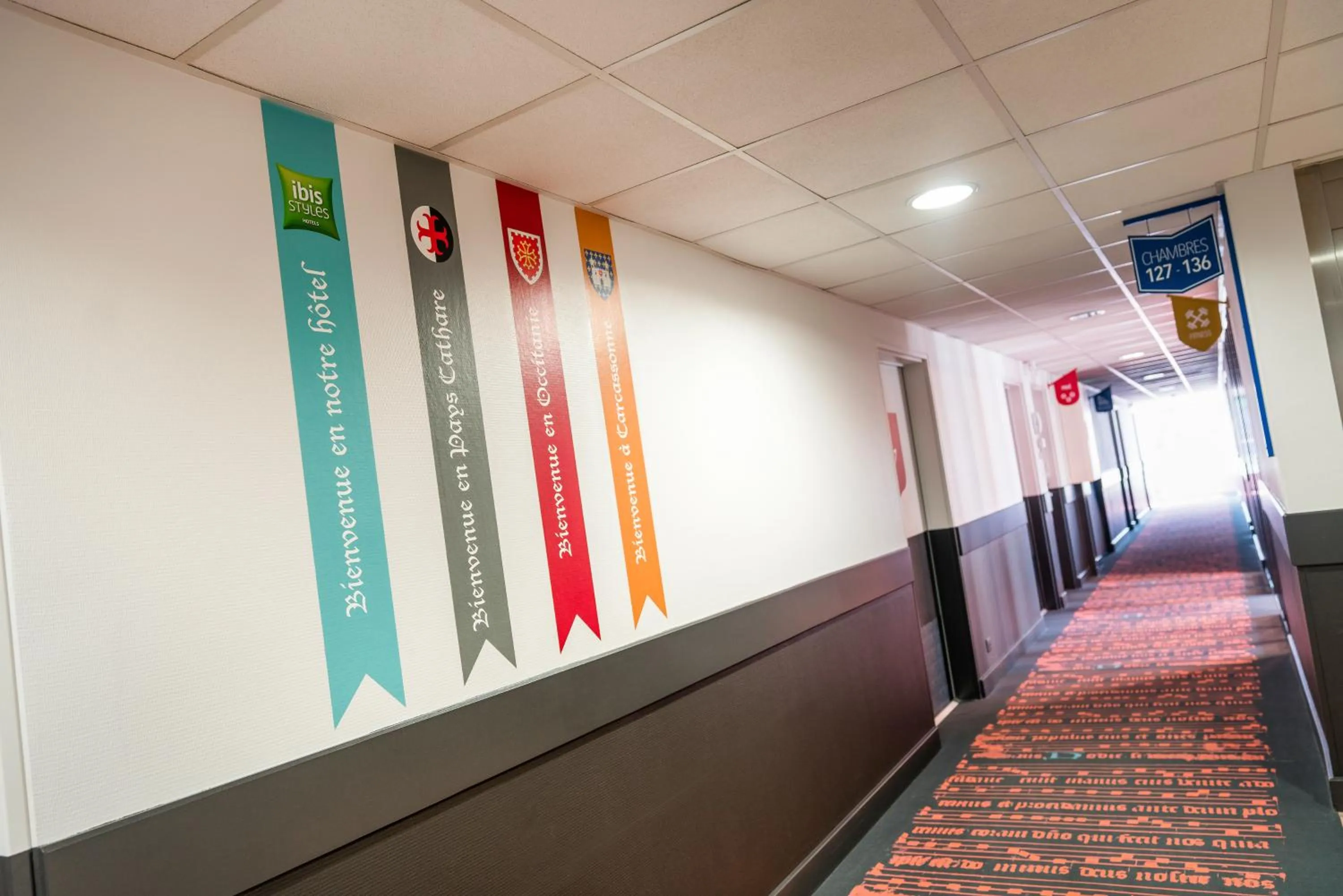 Decorative detail in ibis Styles Carcassonne La Cité