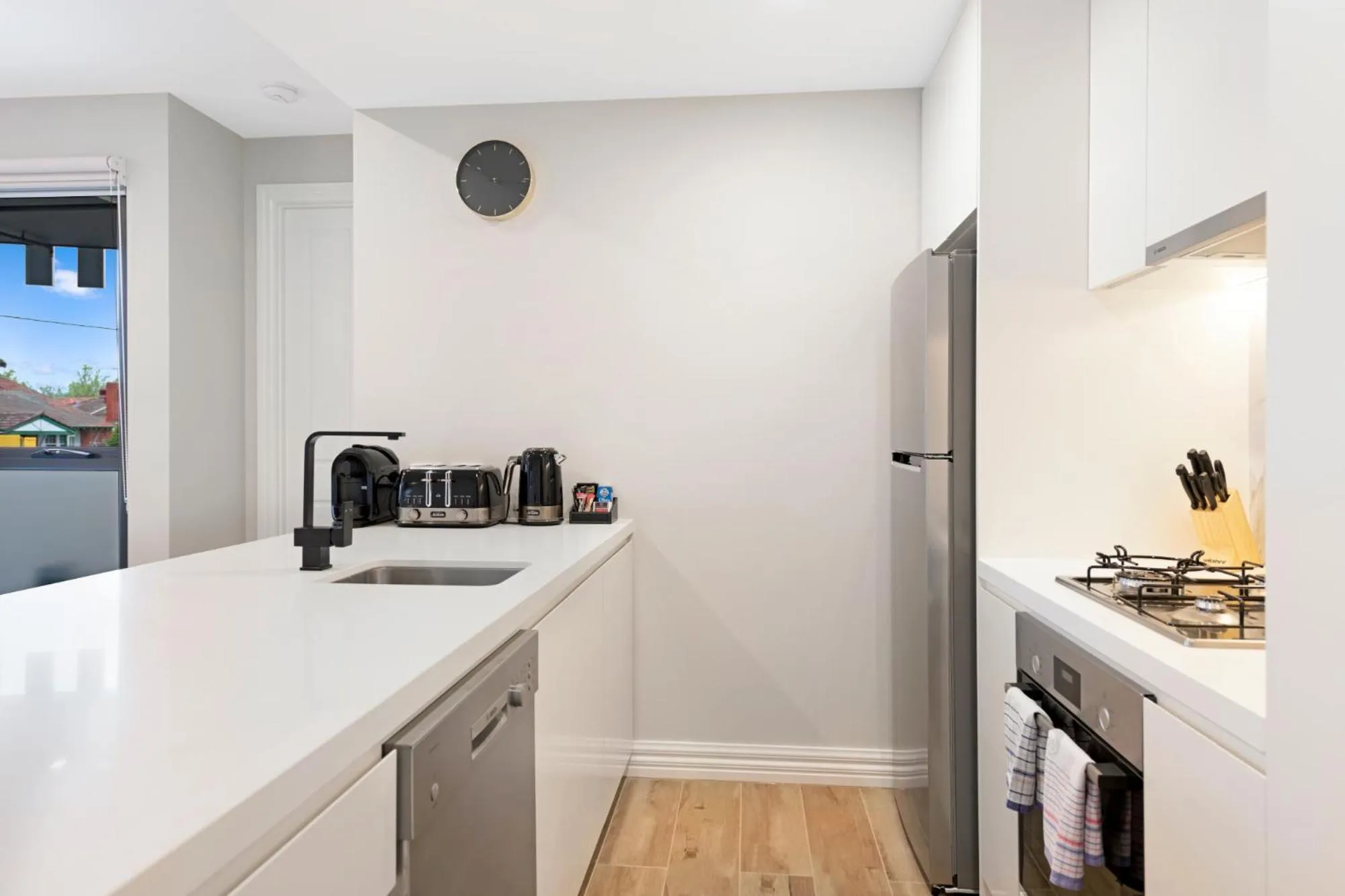 Kitchen or kitchenette in Manhattan Apartments - Glen Iris