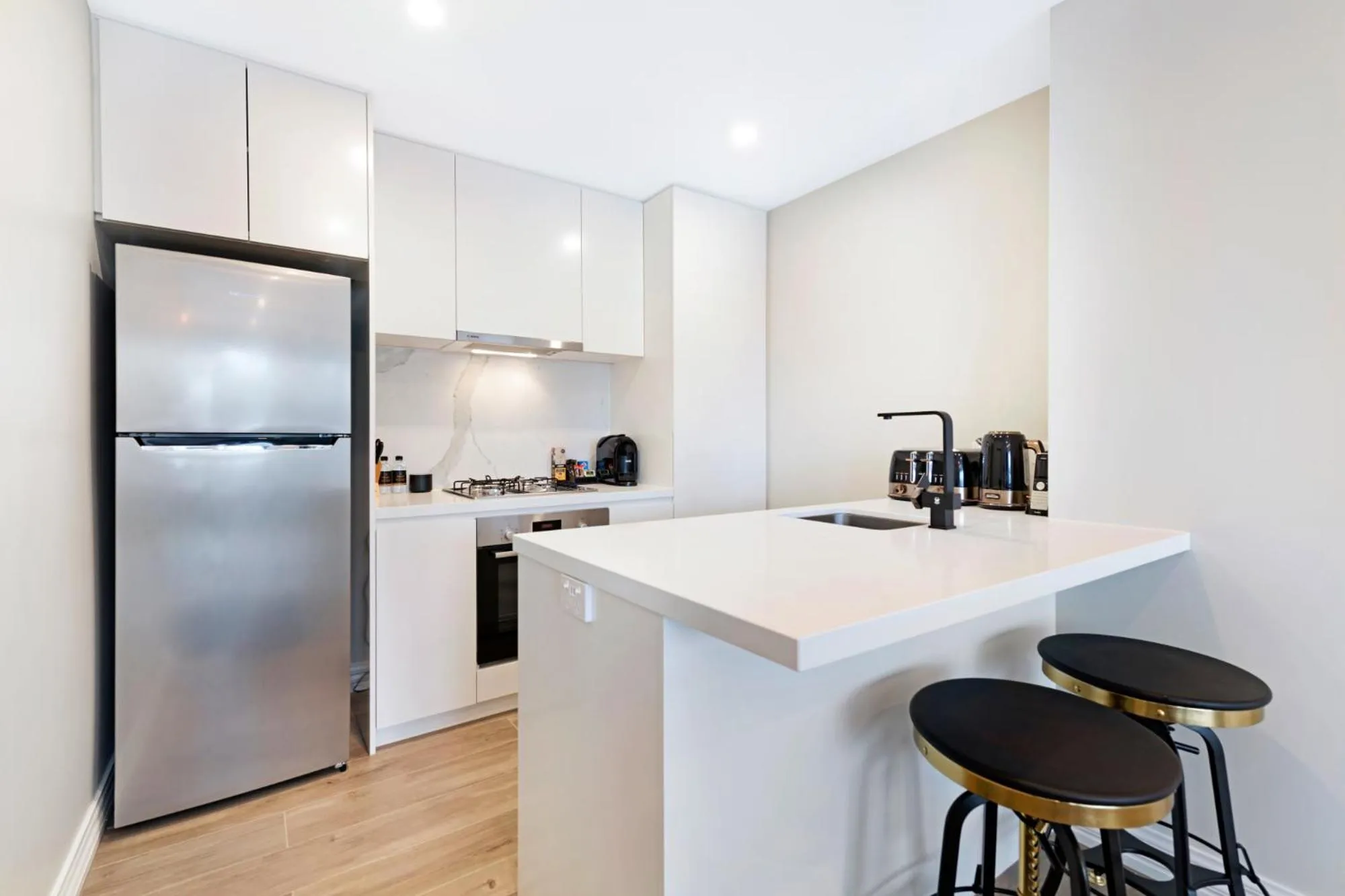 Kitchen or kitchenette in Manhattan Apartments - Glen Iris