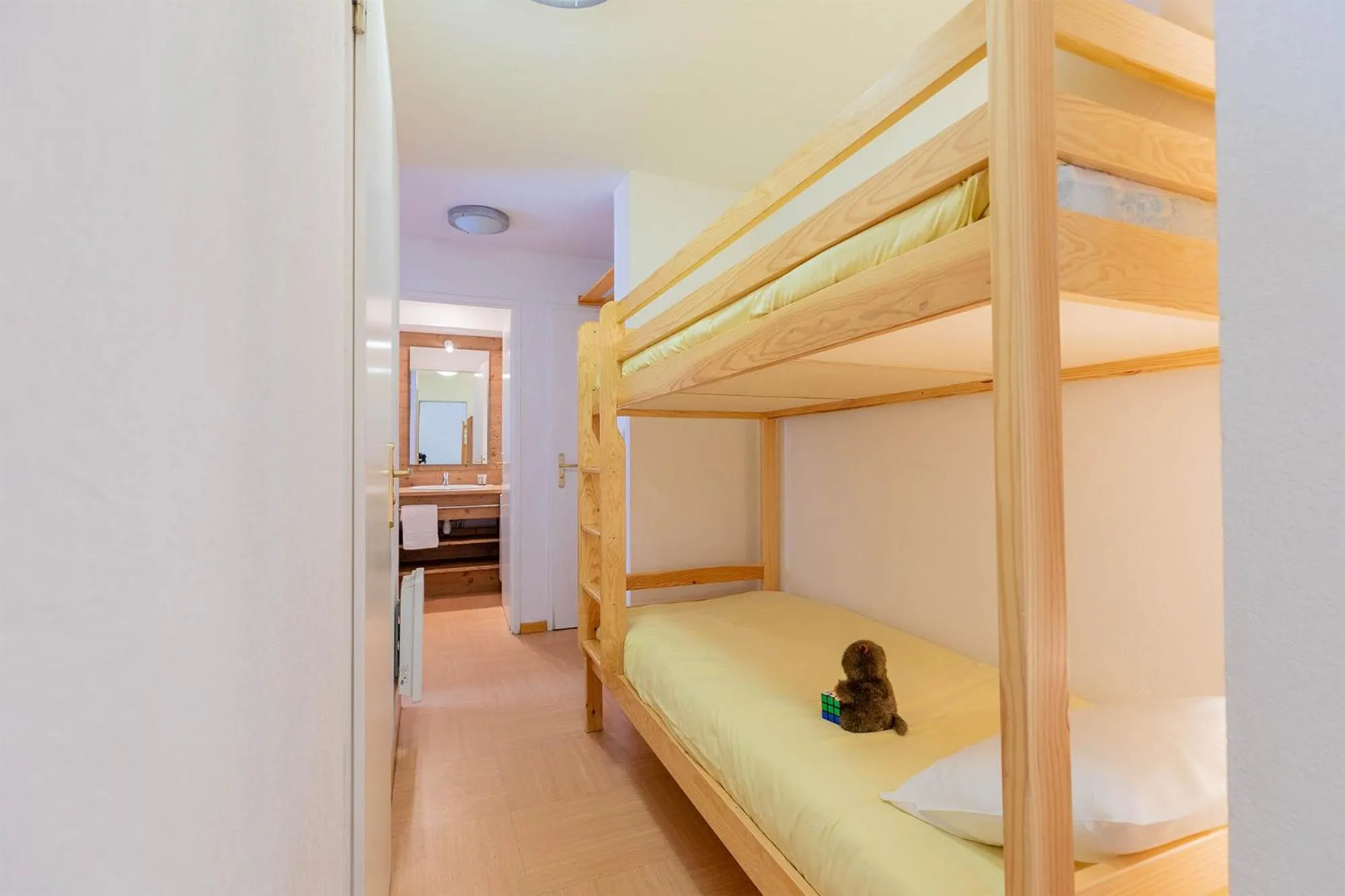 Bed in Madame Vacances Résidence Le Parc Des Airelles