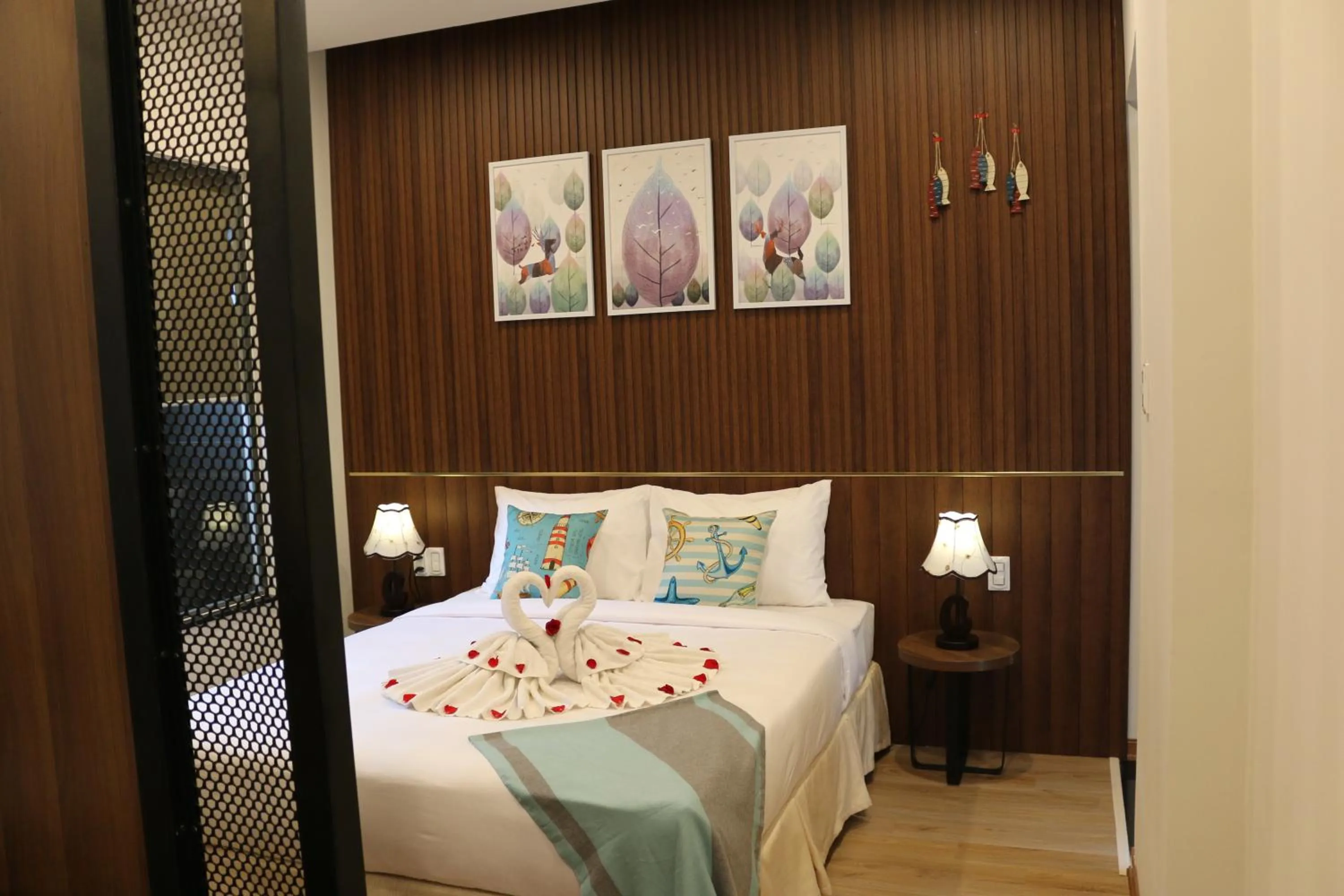 Bed in The Fish Village Villa