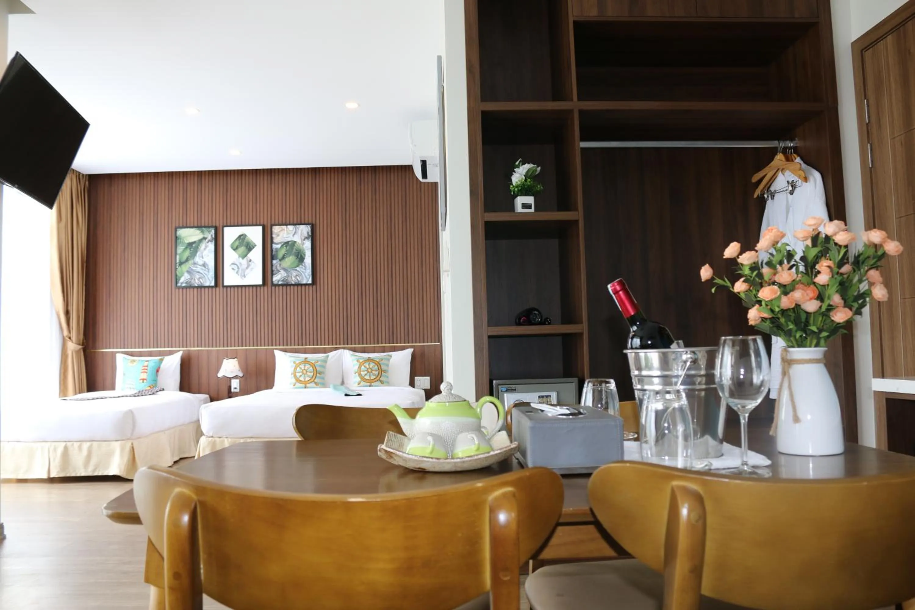 Bed in The Fish Village Villa