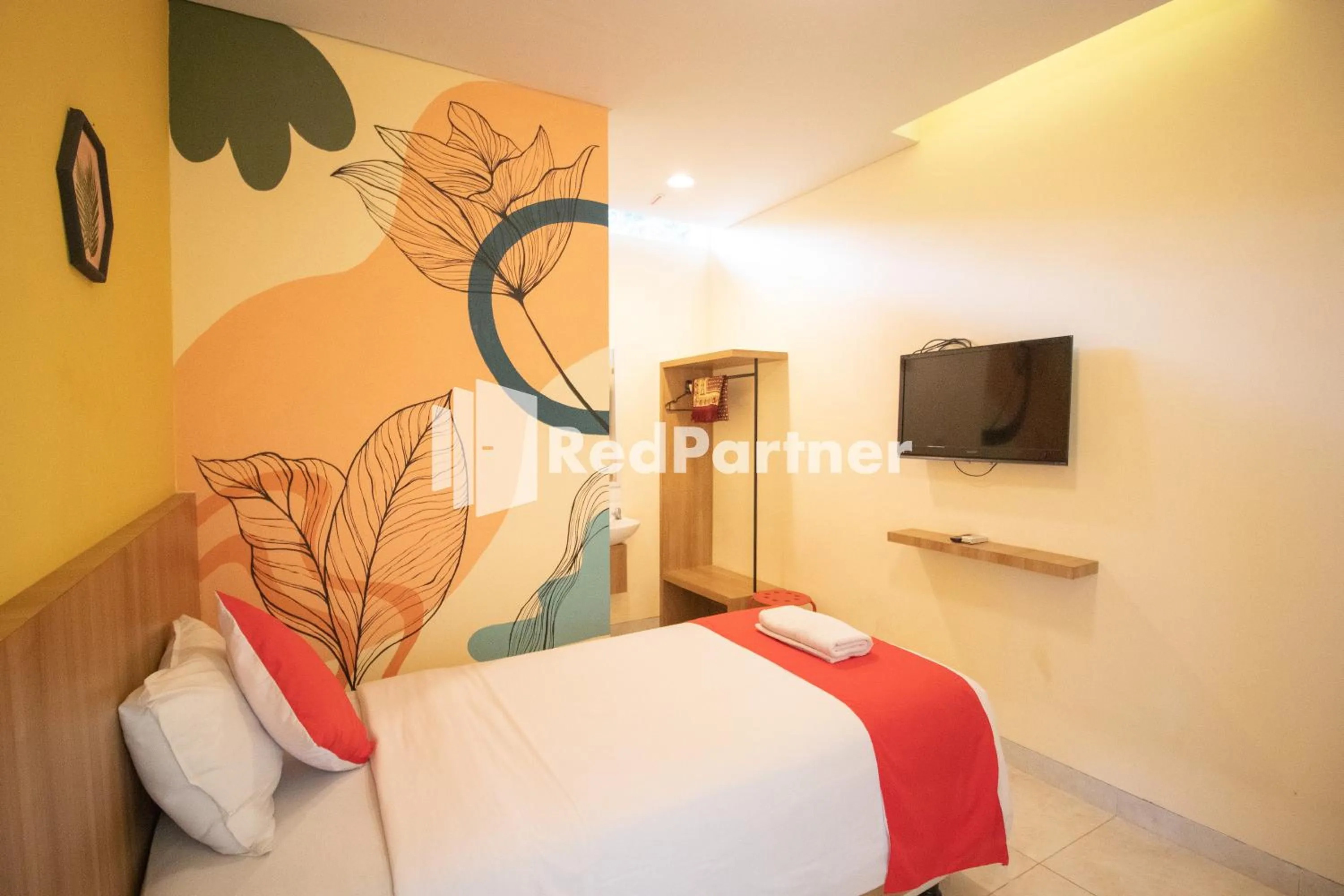 Bedroom, Bed in Griya Damai Syariah Yogyakarta Mitra RedDoorz