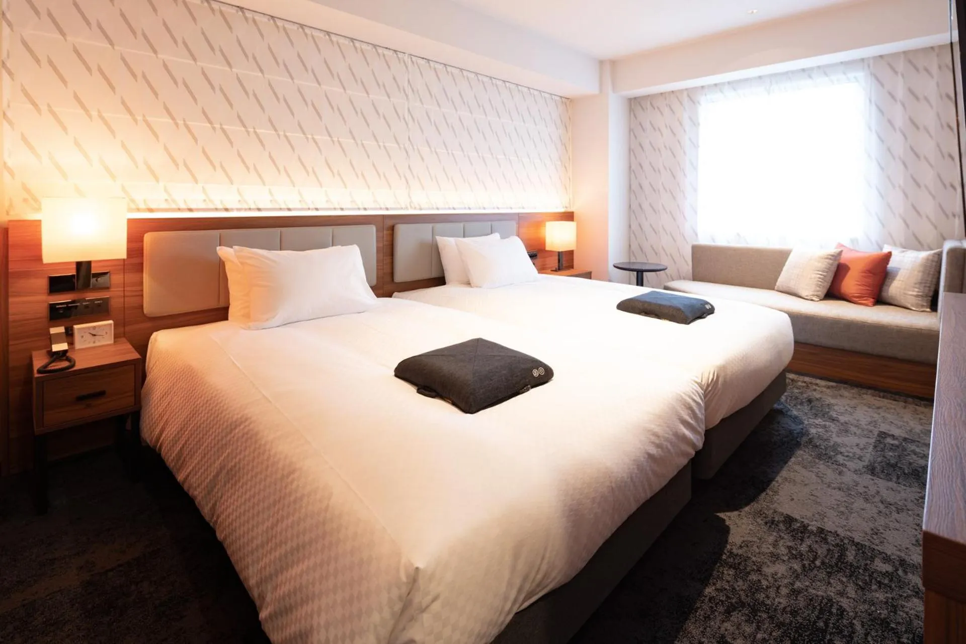 Photo of the whole room, Bed in HOTEL FORZA HAKATAEKI CHIKUSHIGUCHI Ⅱ