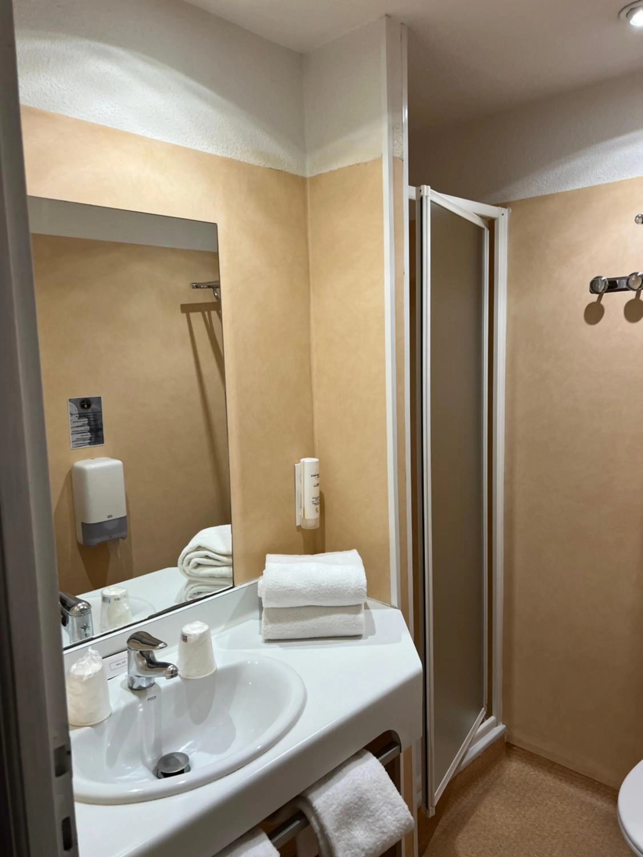 Shower in Le Regina Hôtel et restaurant Canet-plage