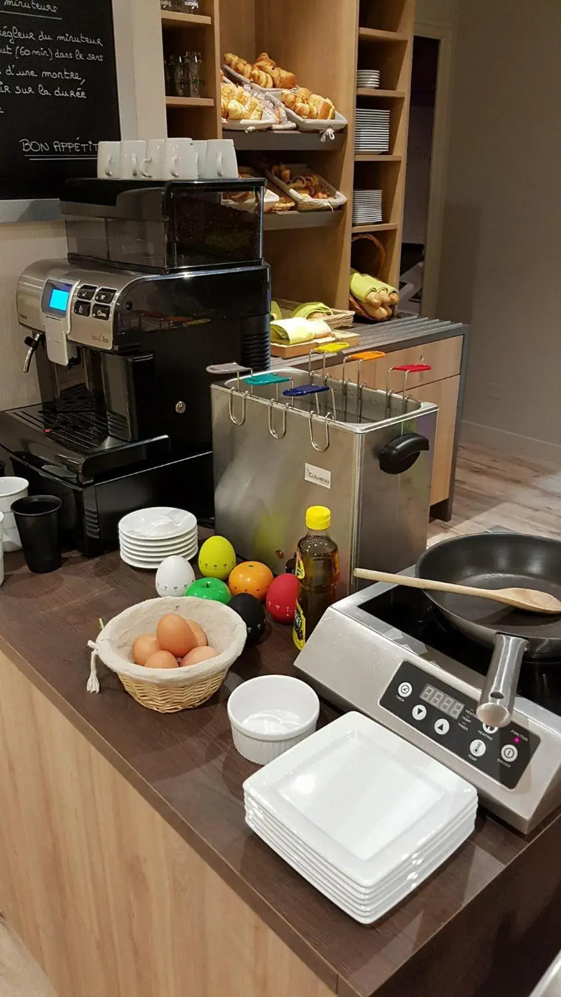 Buffet breakfast in The Originals Boutique, Hôtel La Chaussairie, Rennes Sud Buffet breakfast in The Originals Boutique, Hôtel La Chaussairie, Rennes Sud