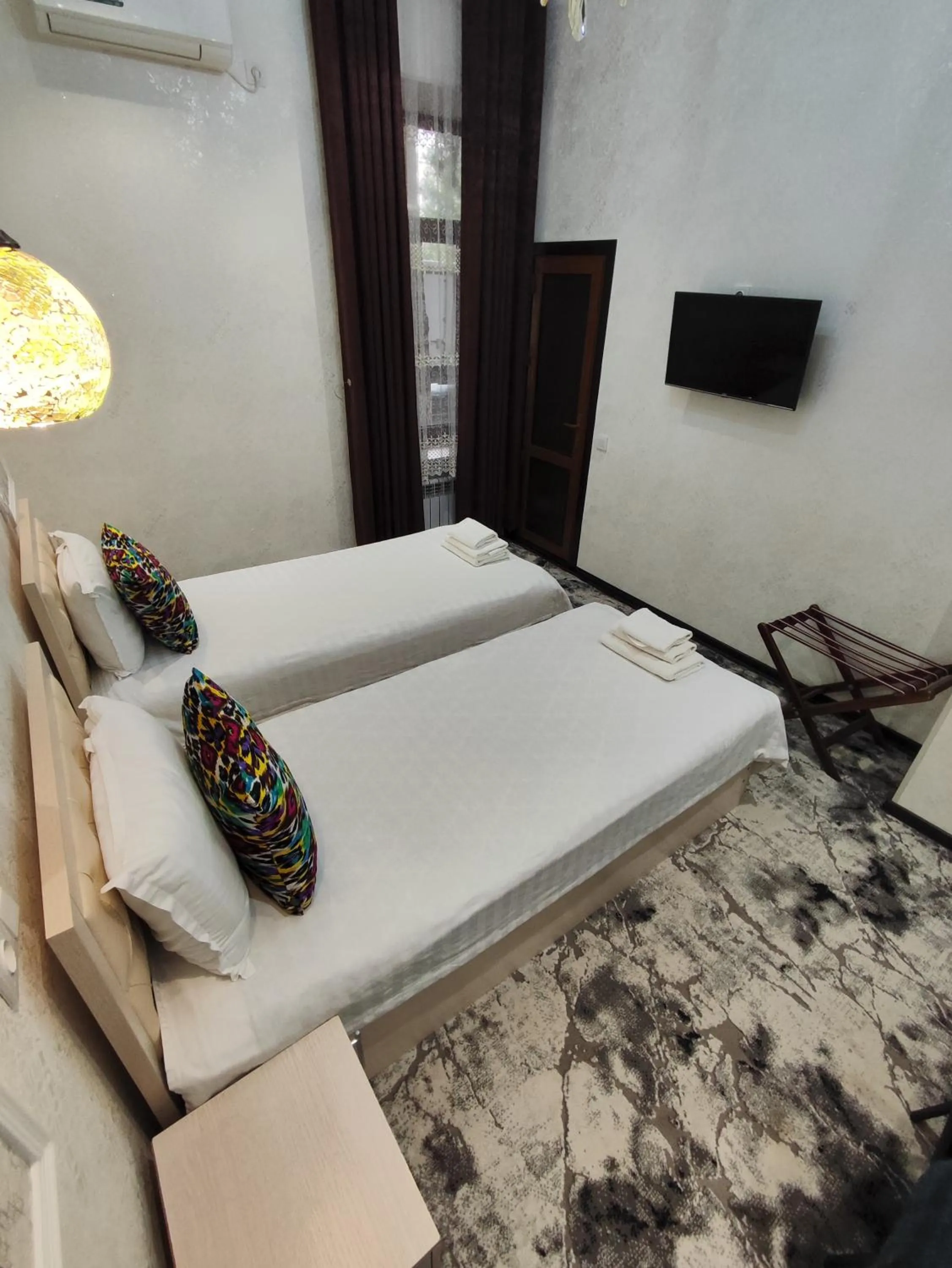 Bed in Hotel Suzani Samarkand