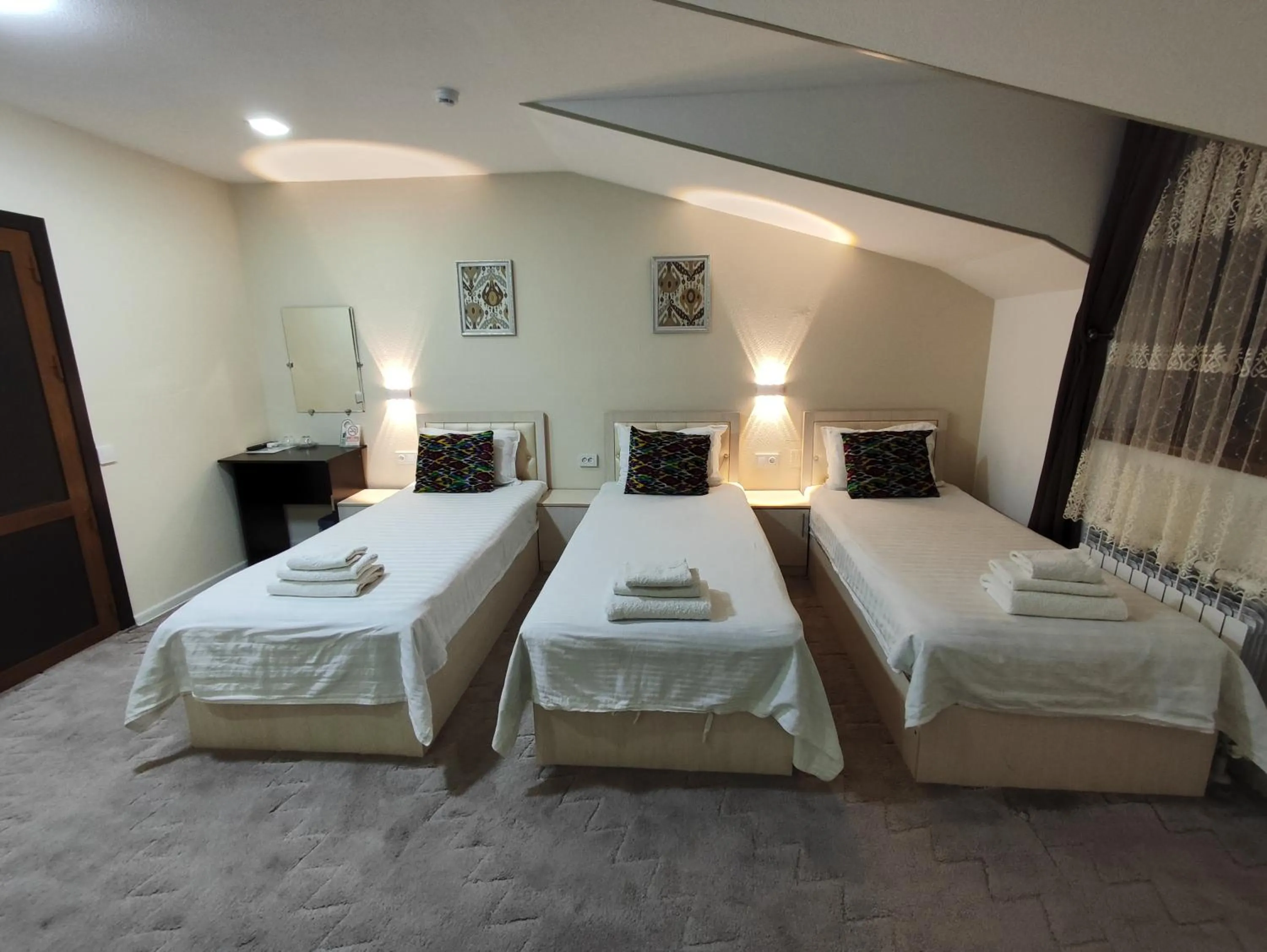 Bed in Hotel Suzani Samarkand