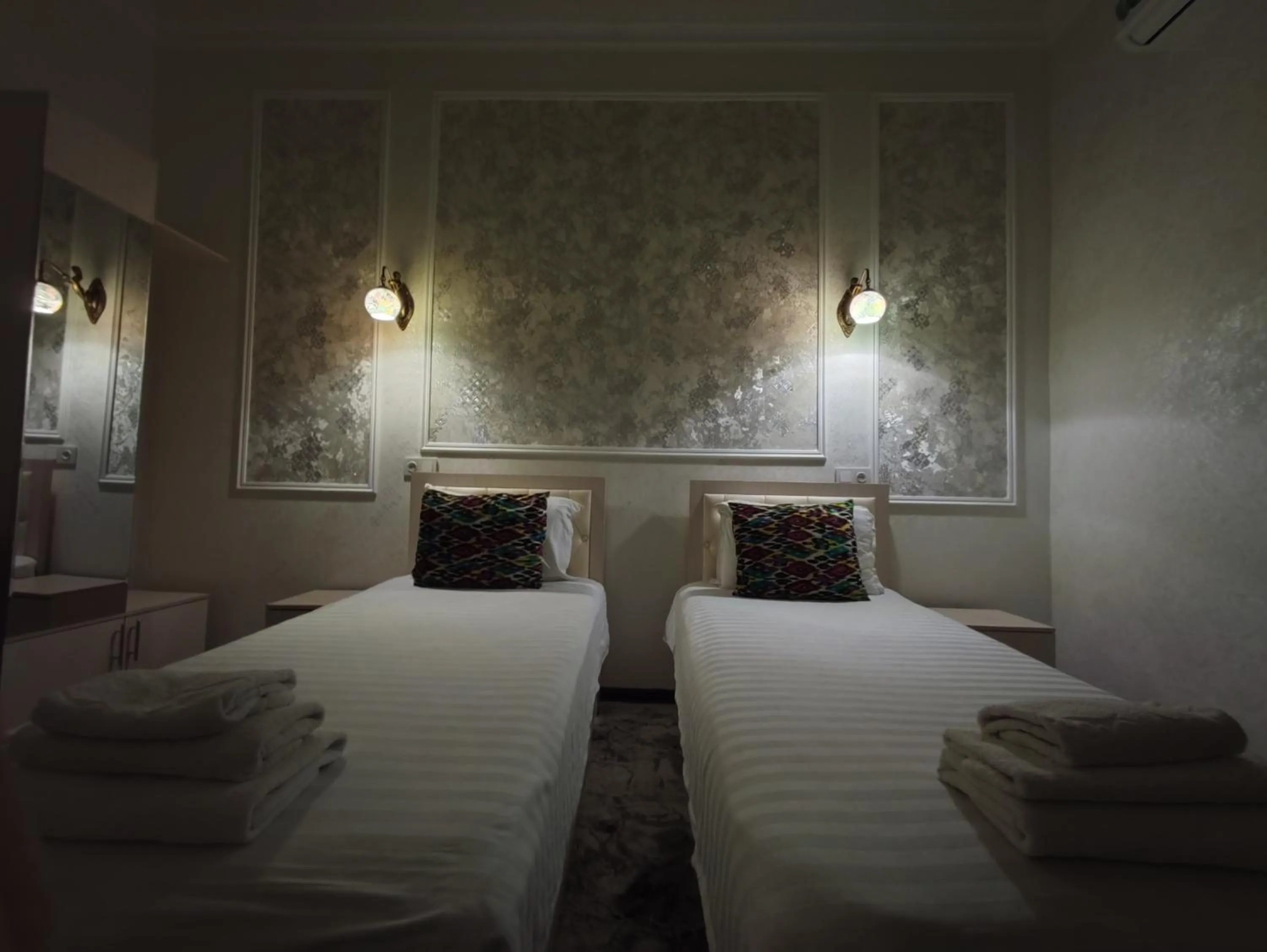 Bed in Hotel Suzani Samarkand