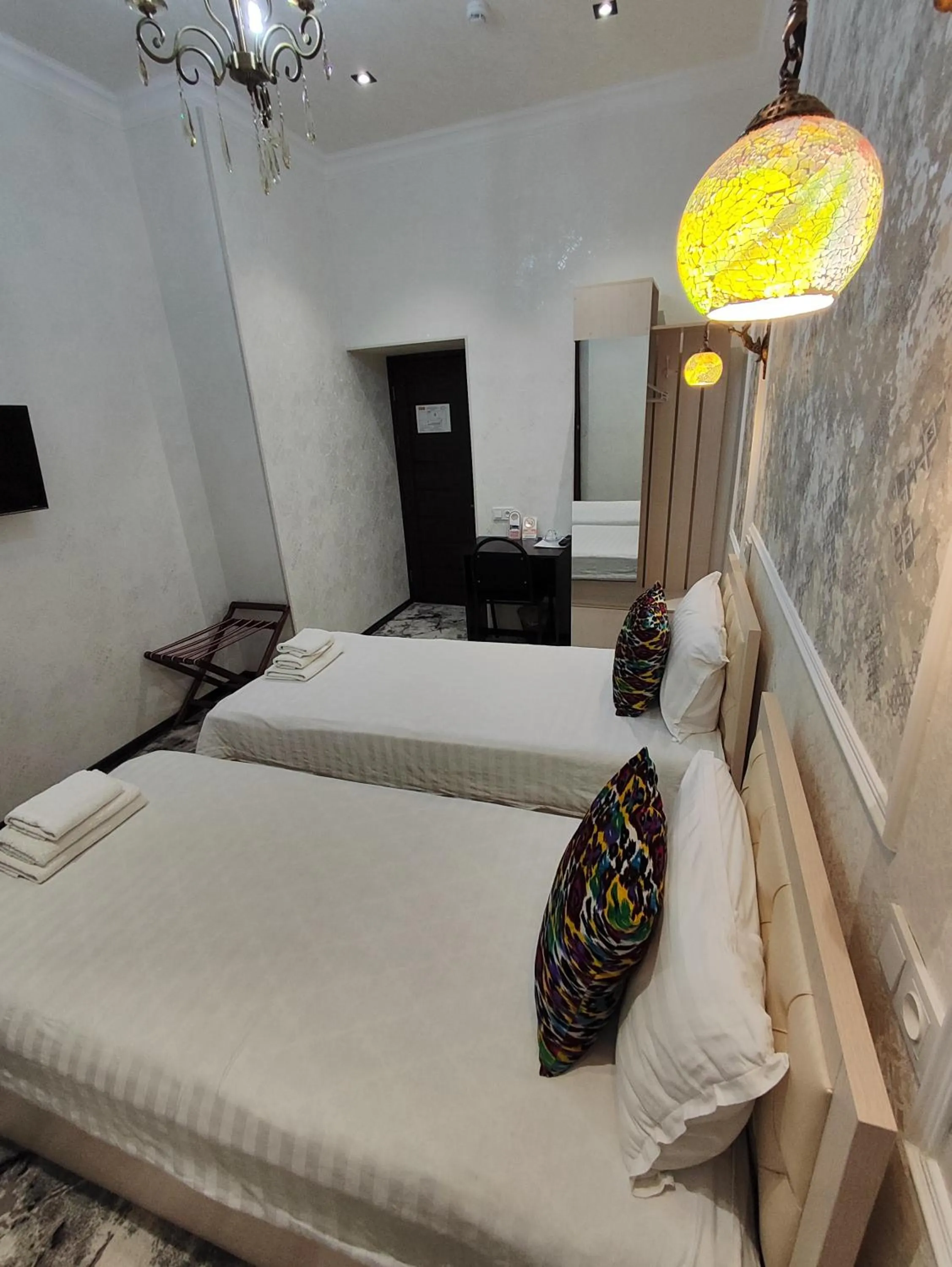 Bed in Hotel Suzani Samarkand