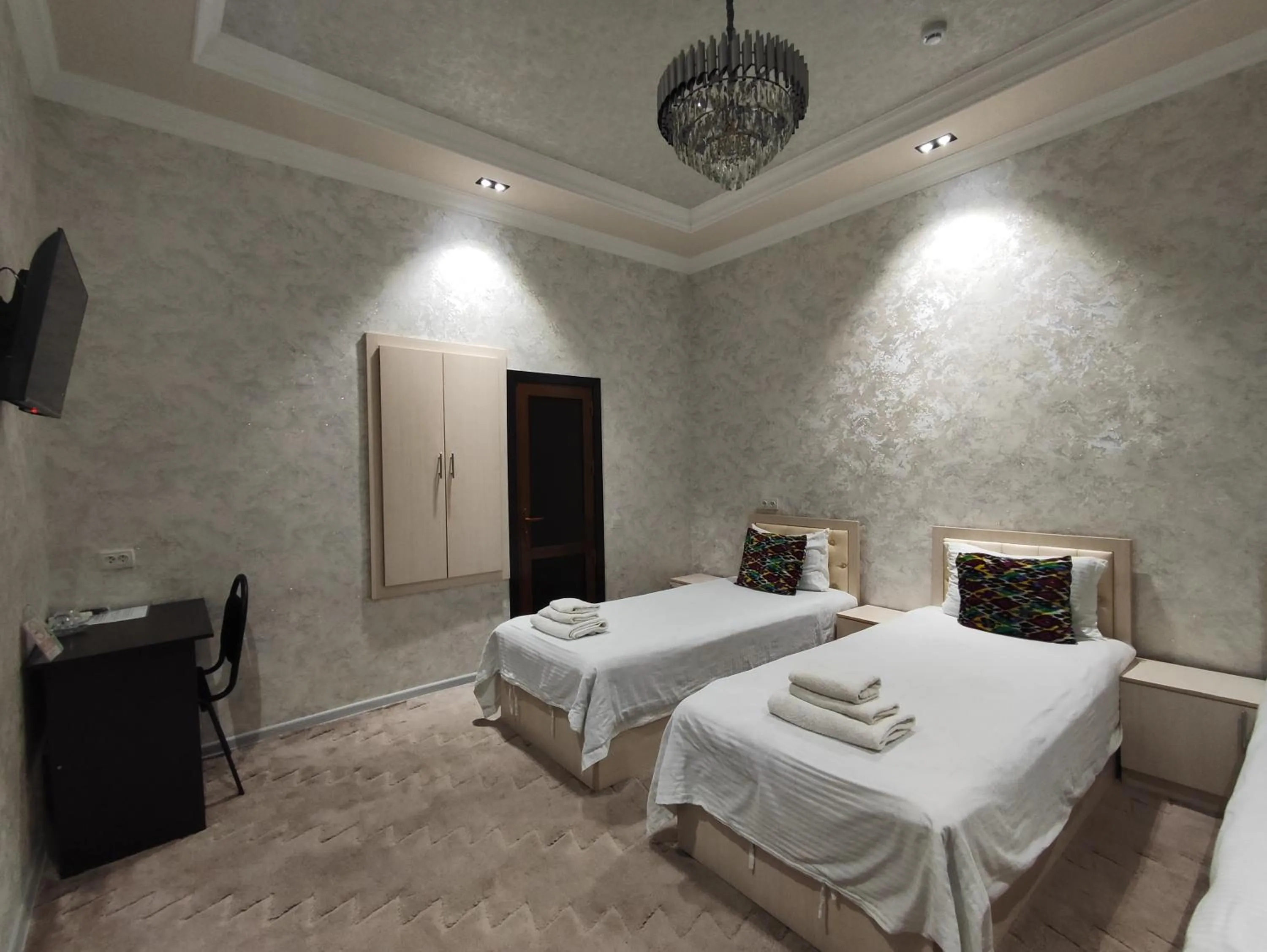 Bed in Hotel Suzani Samarkand