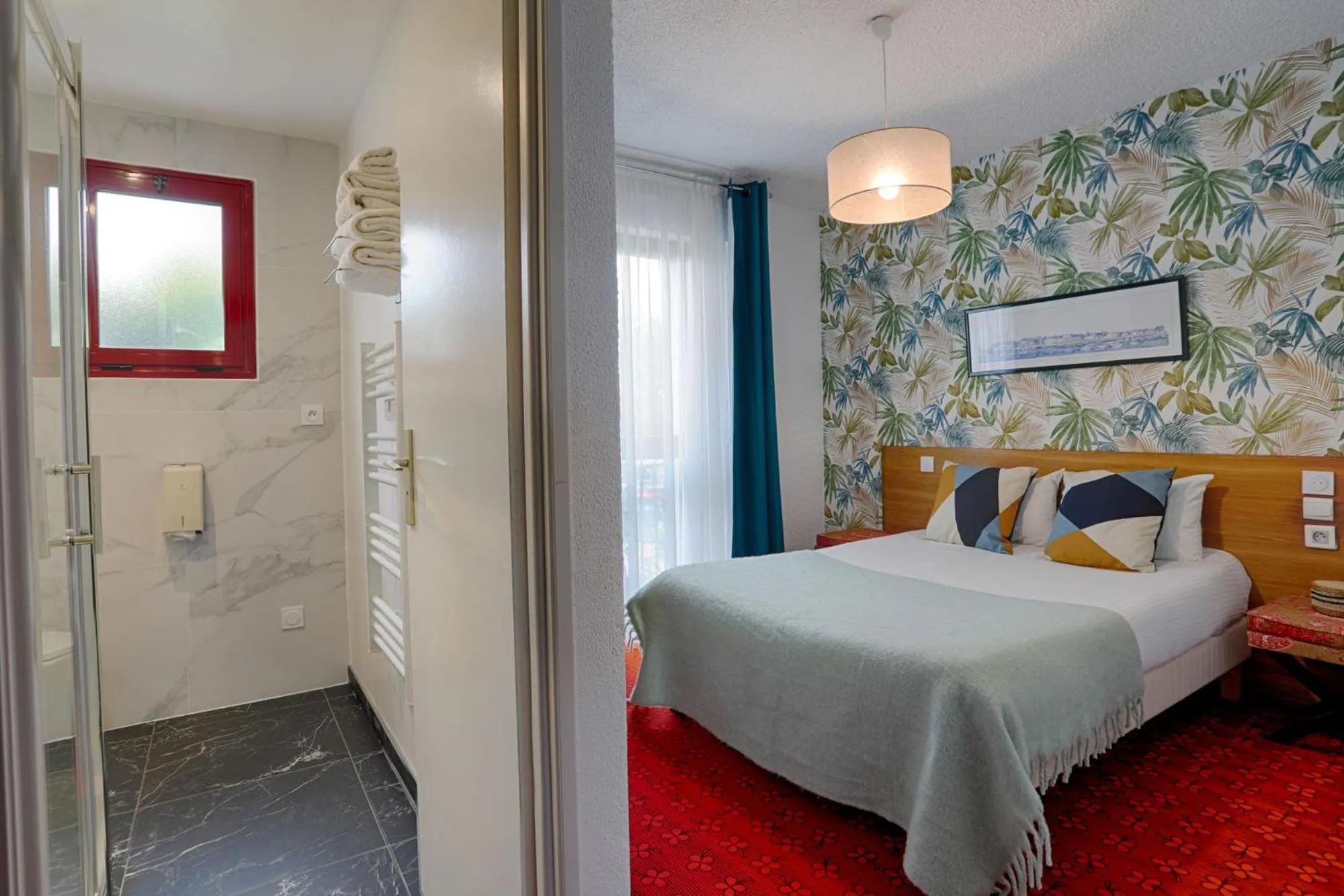 Bed in Hotel Le Branhoc - Brit Hotel Auray