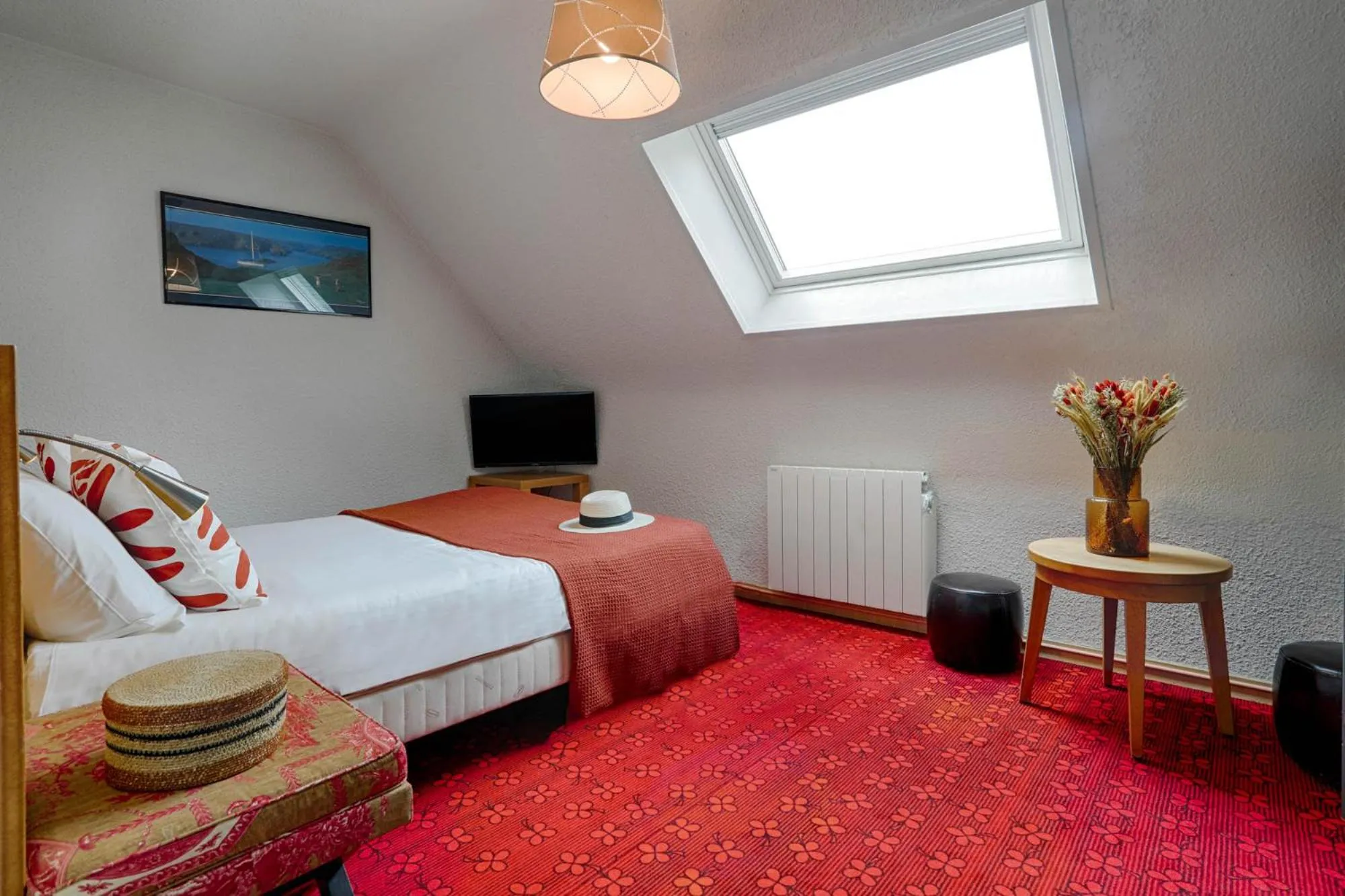 Photo of the whole room, Bed in Hotel Le Branhoc - Brit Hotel Auray