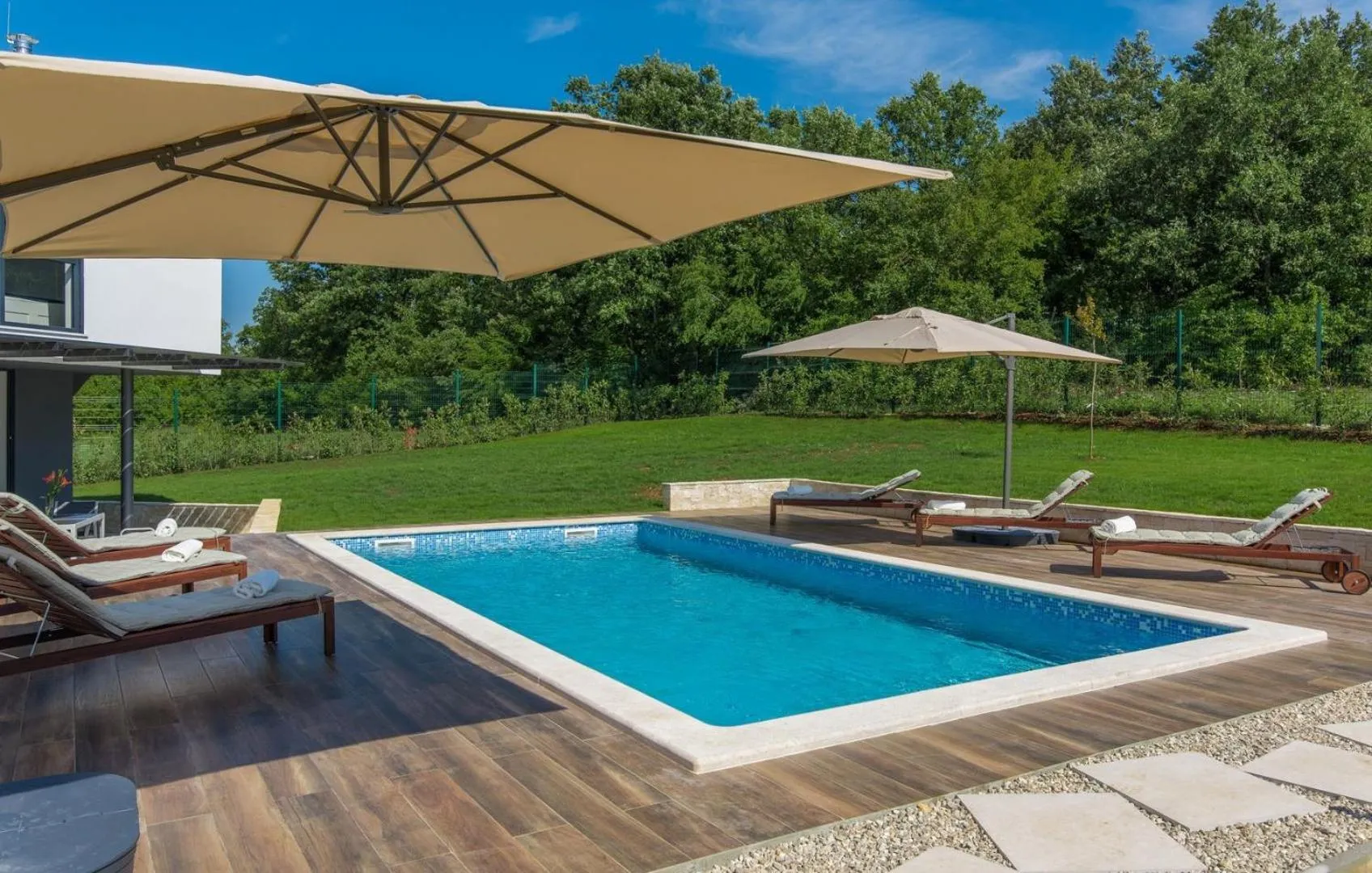 Garden in Luxury villa Fratello in Istria, private pool