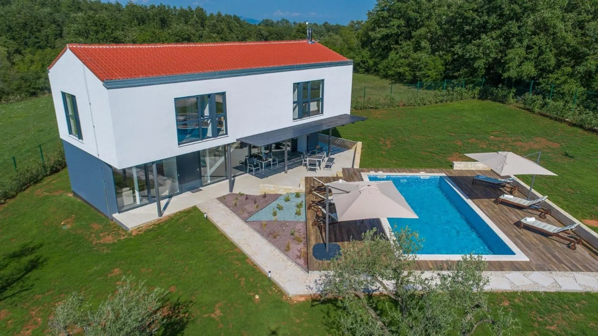 Property building in Luxury villa Fratello in Istria, private pool