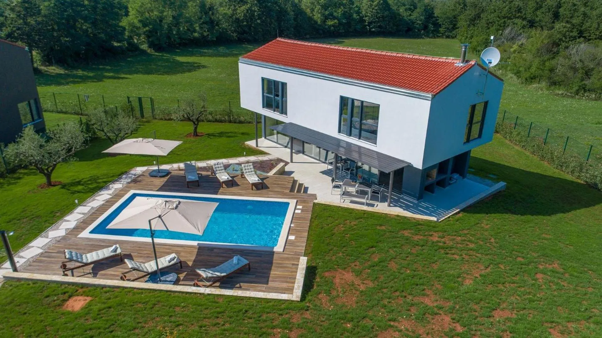 Property building in Luxury villa Fratello in Istria, private pool