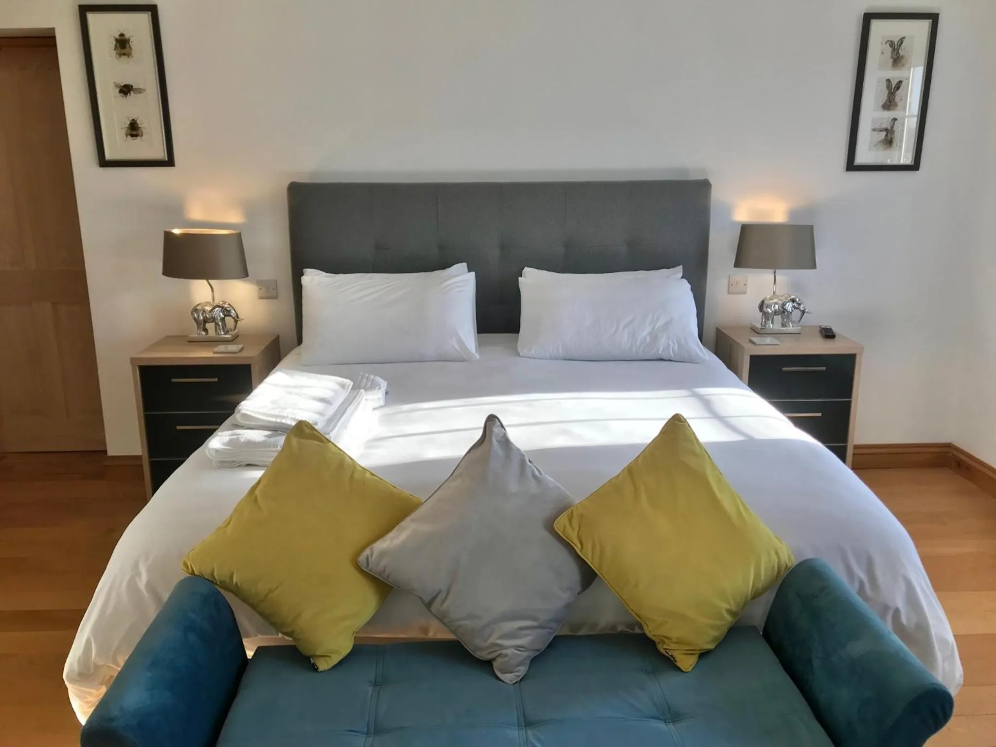 Bedroom, Bed in Marehay Hall Farm