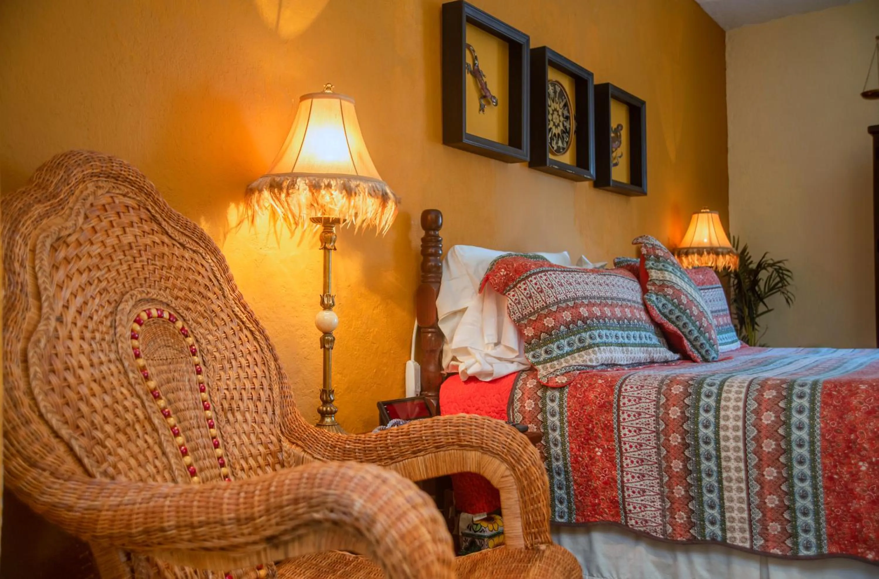 Bedroom, Bed in Casa Romance Escondido