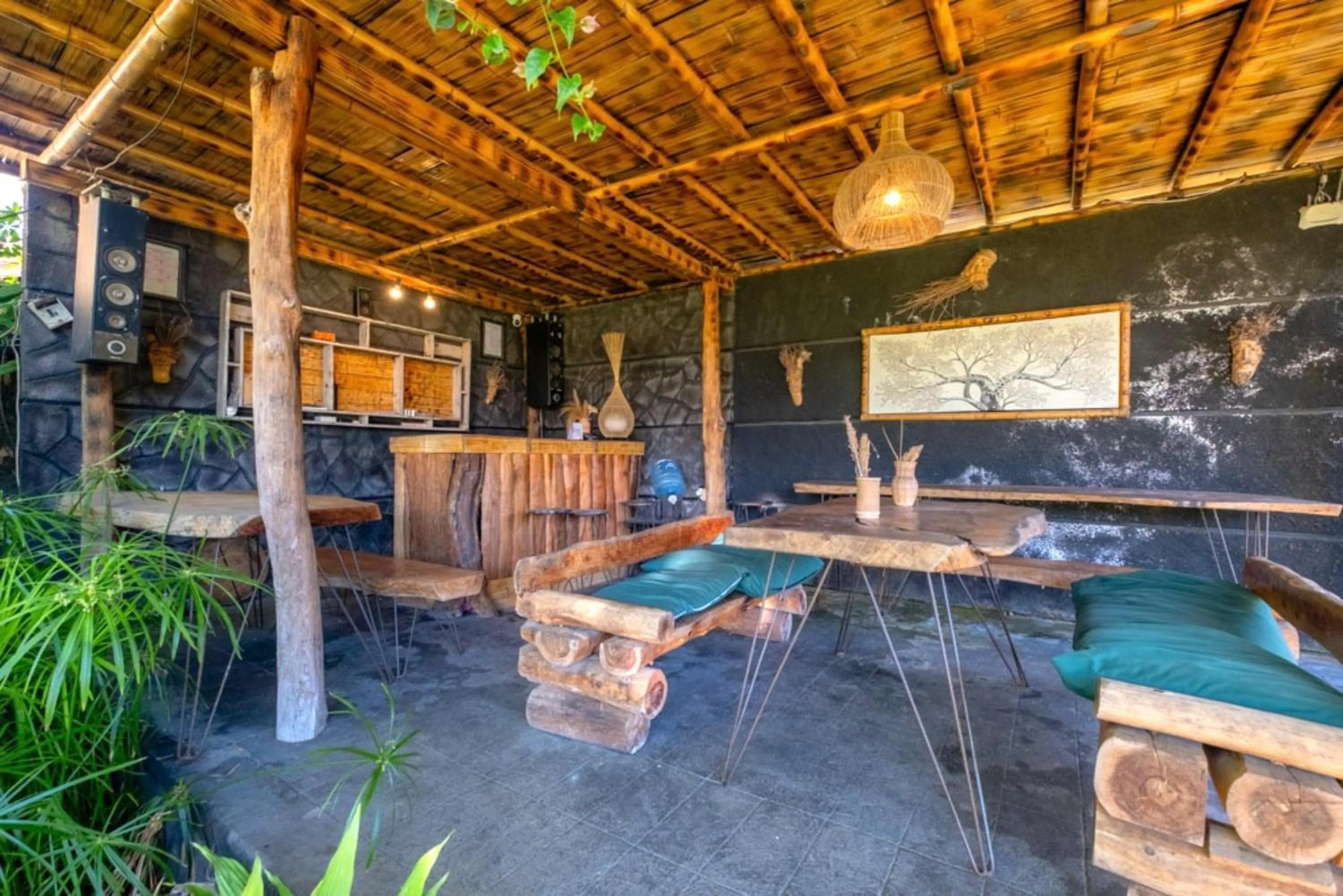 Patio in Bamboo Mount Batur and Hot Spring
