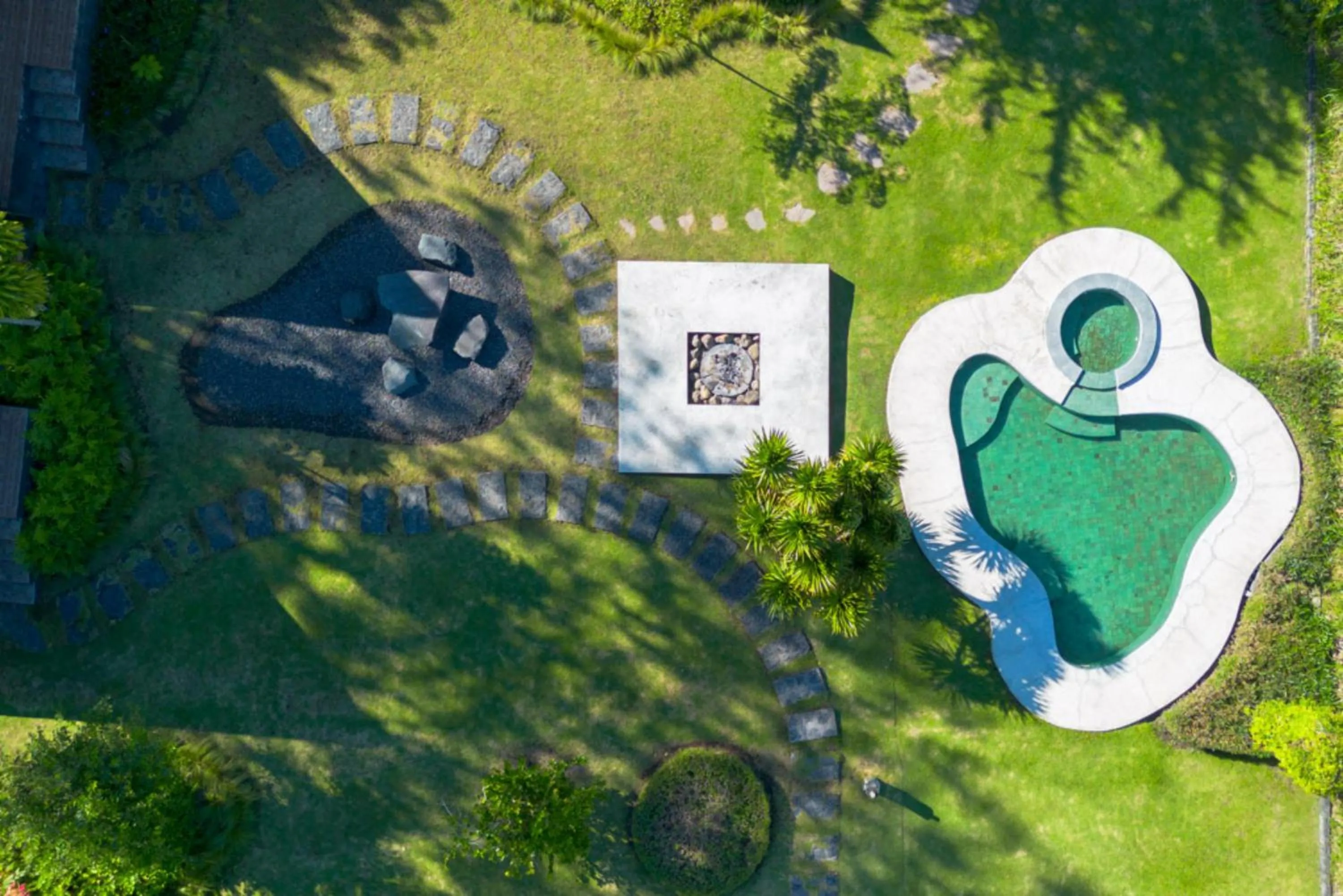 Natural landscape in Bamboo Mount Batur and Hot Spring