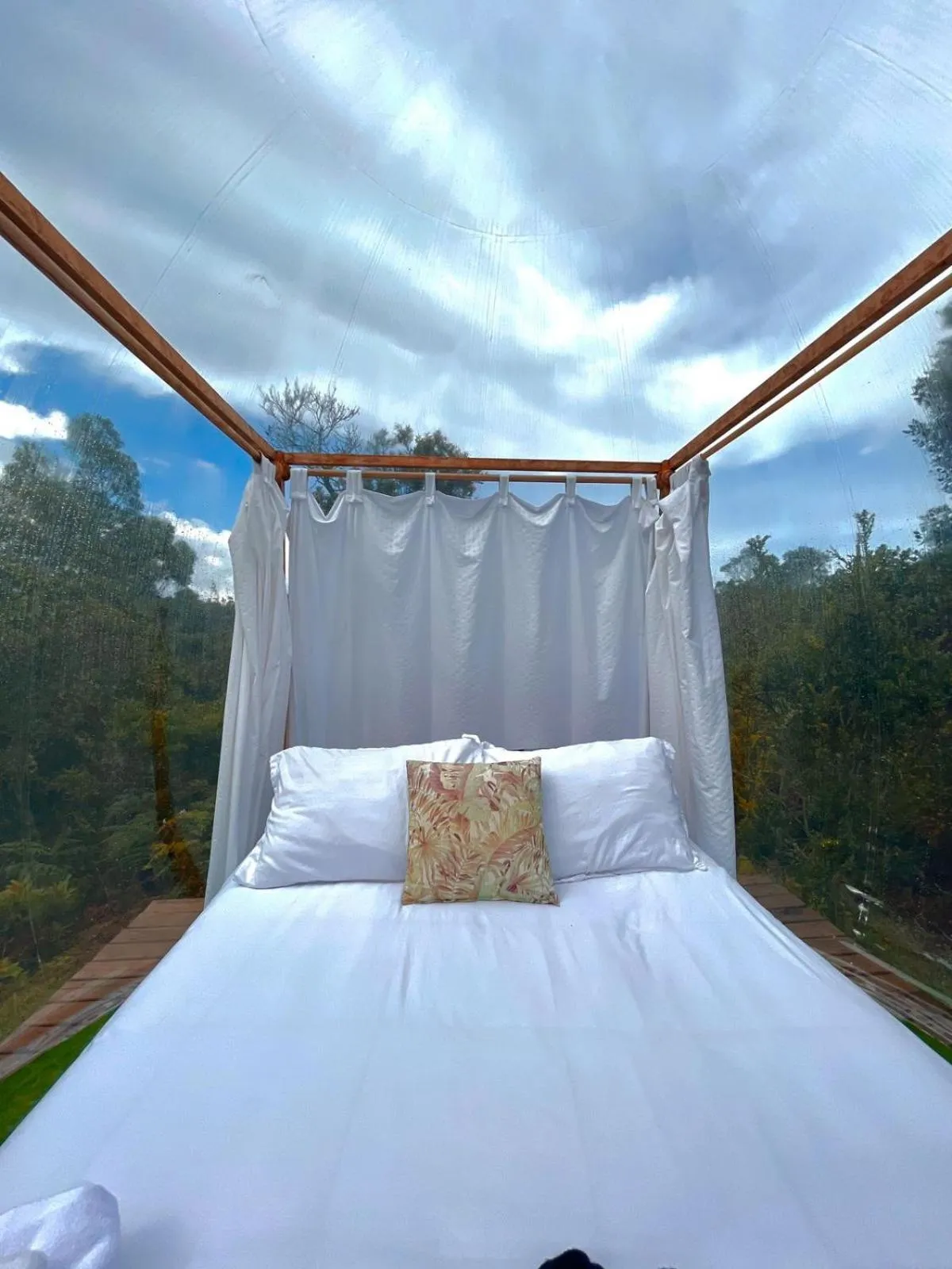 Bed in Glamping Ancestros Ecoparque