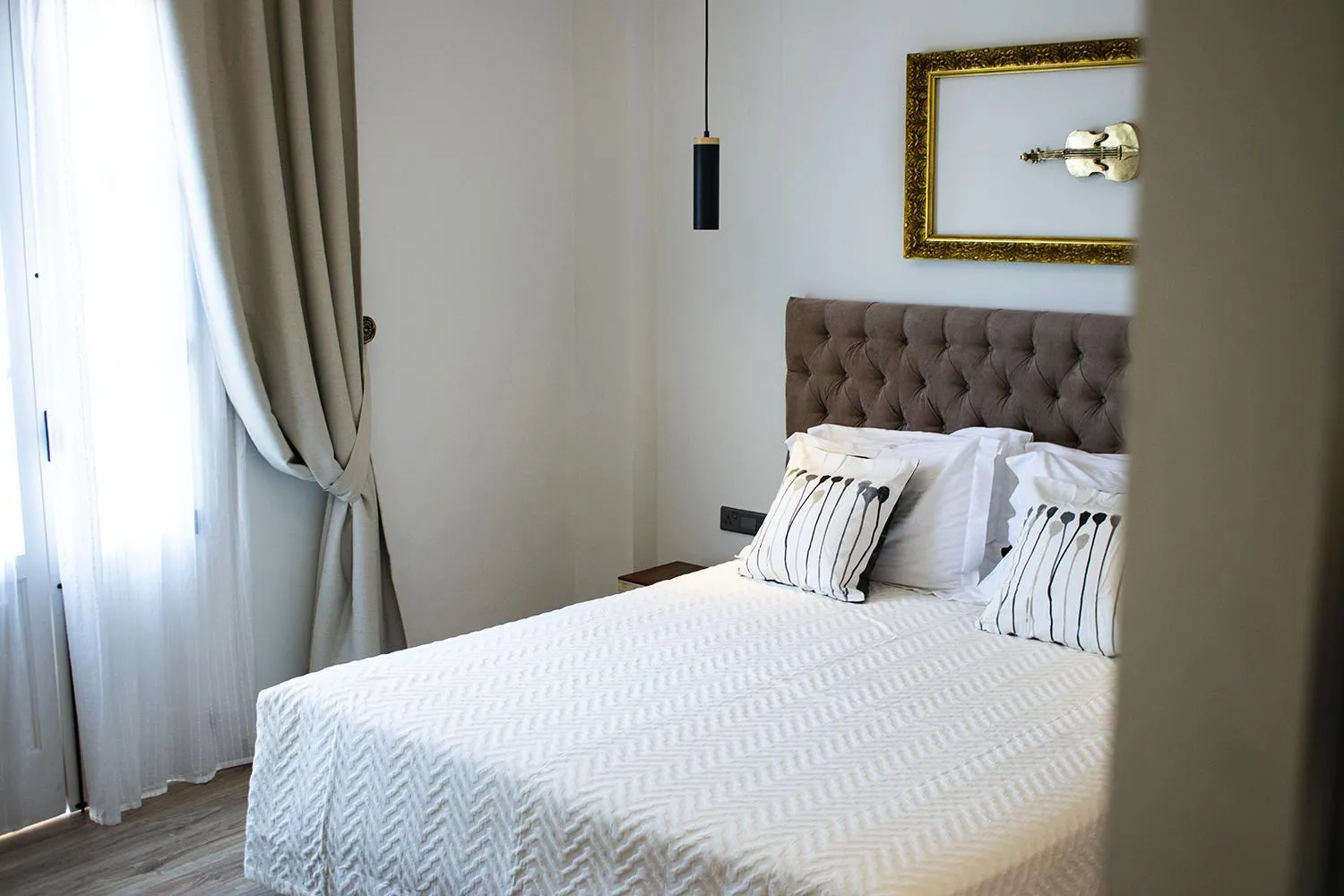 Bed in 9 Muses Hotel