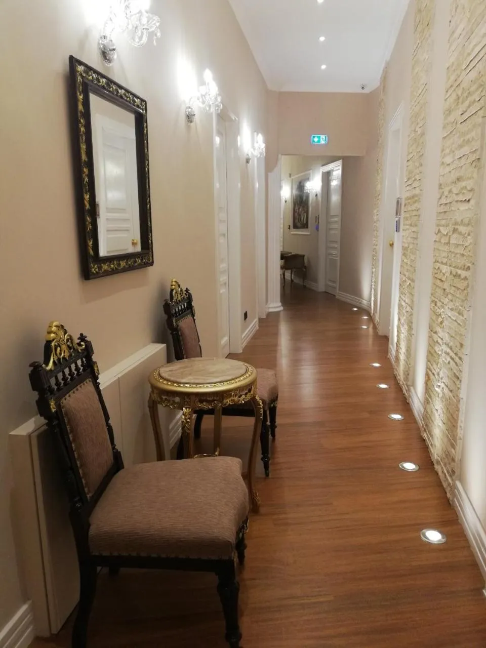 Seating area in 9 Muses Hotel