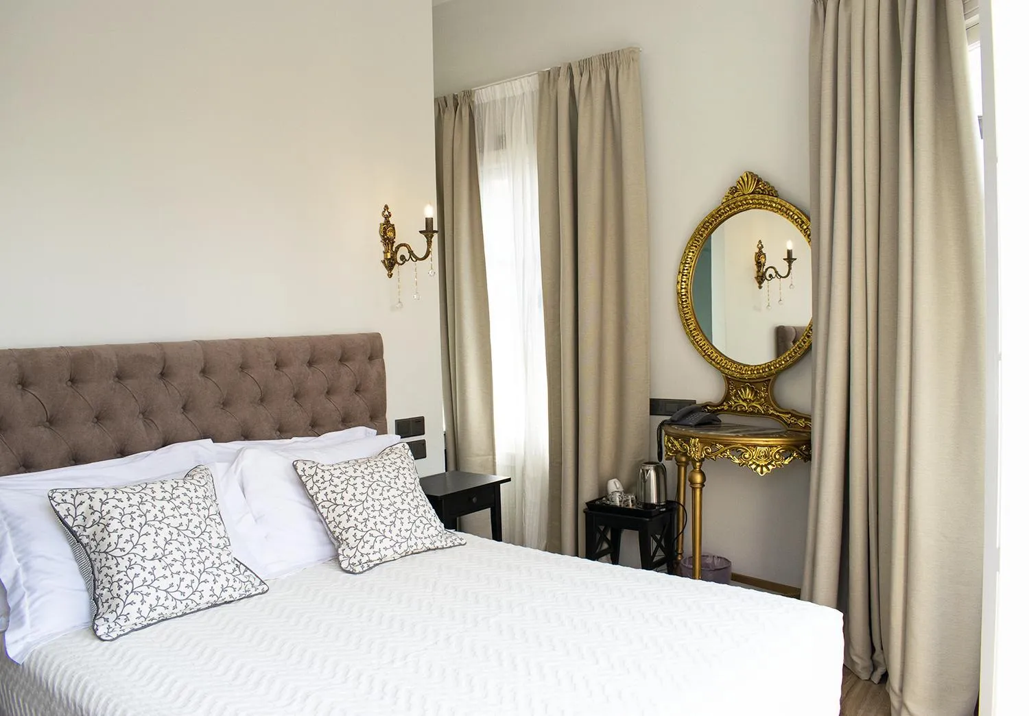 Bed in 9 Muses Hotel