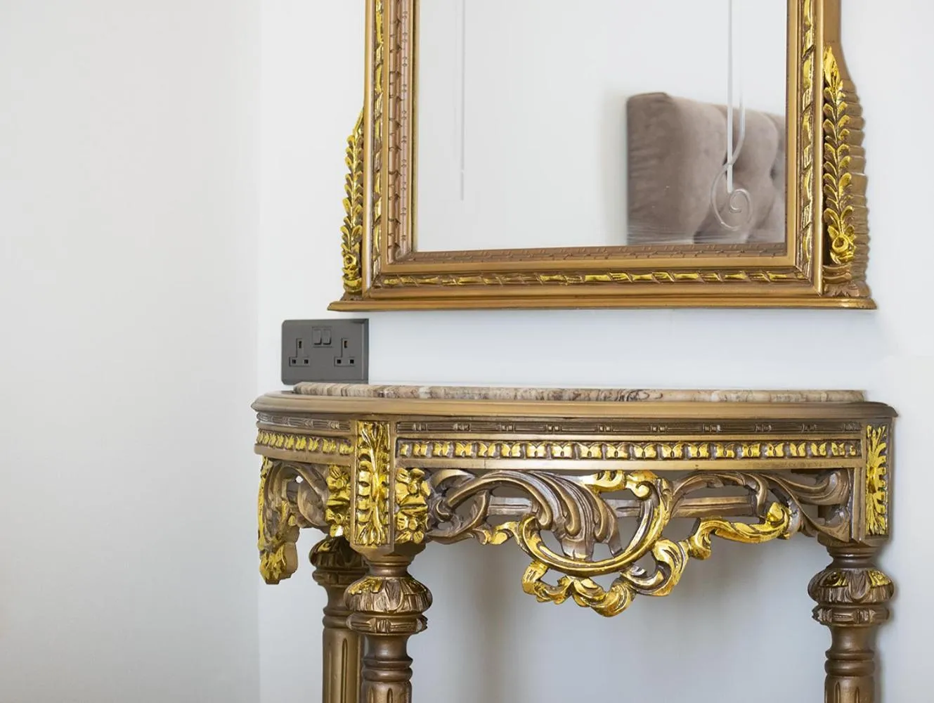 Decorative detail in 9 Muses Hotel