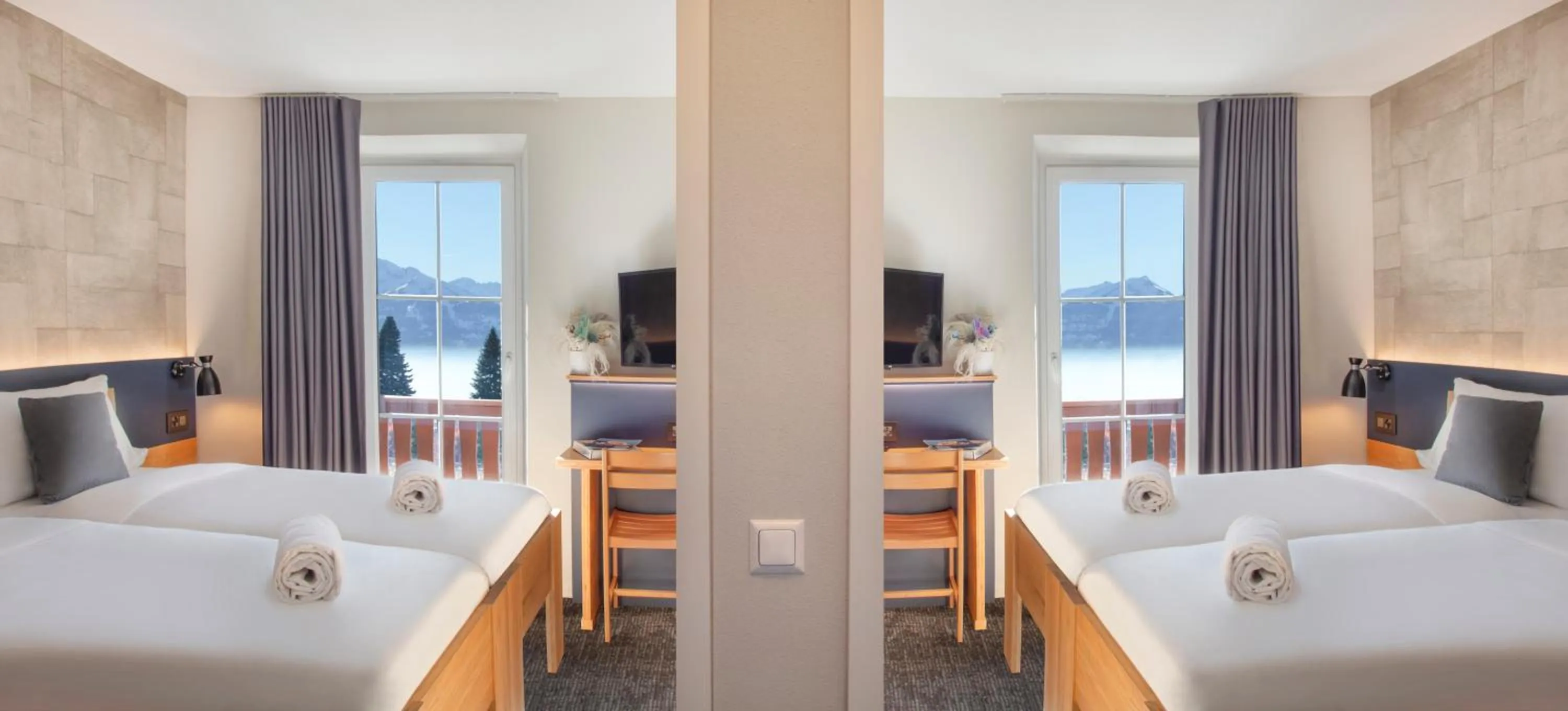 Bed in Villars Lodge