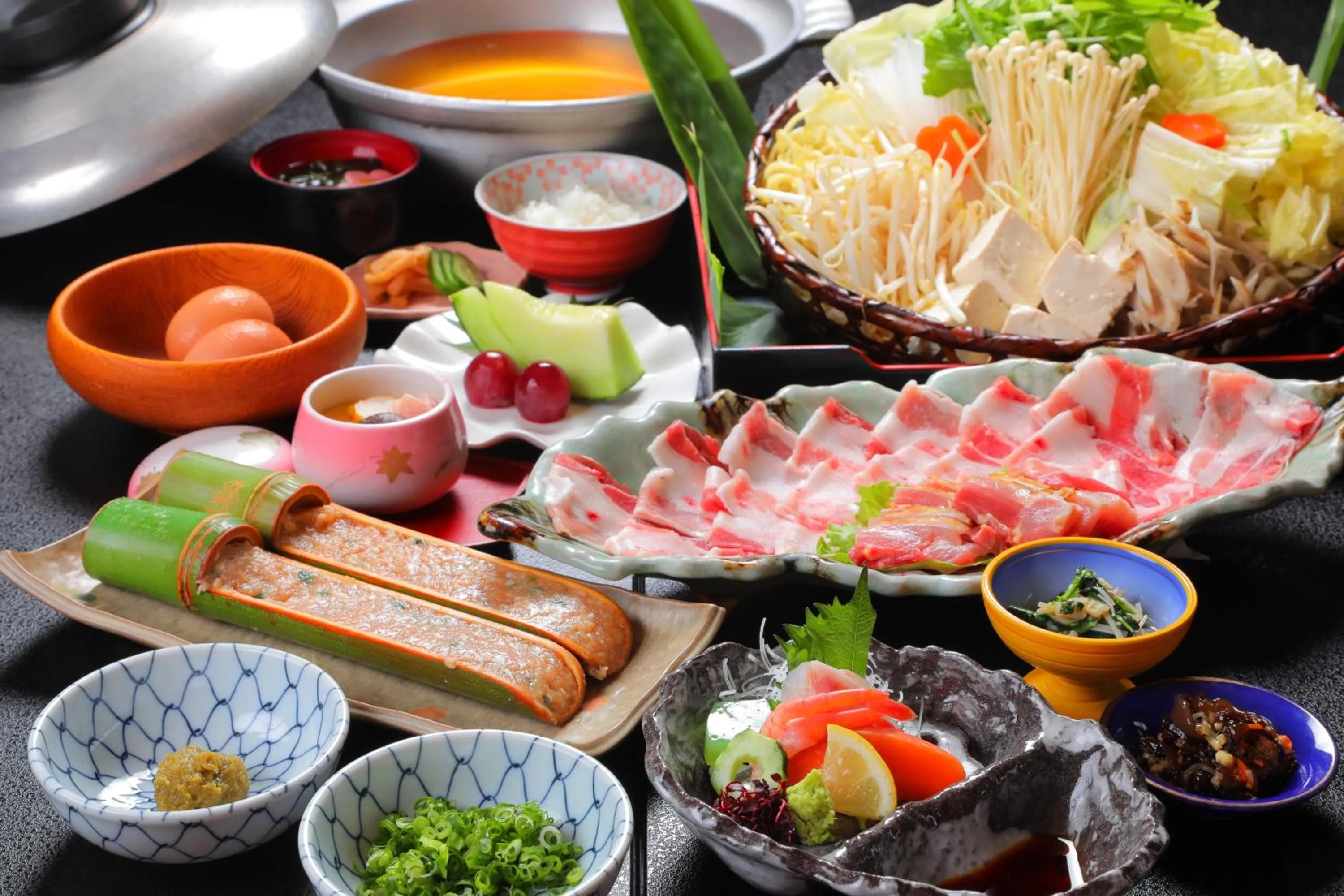 Dinner in Sakura Sakura Onsen