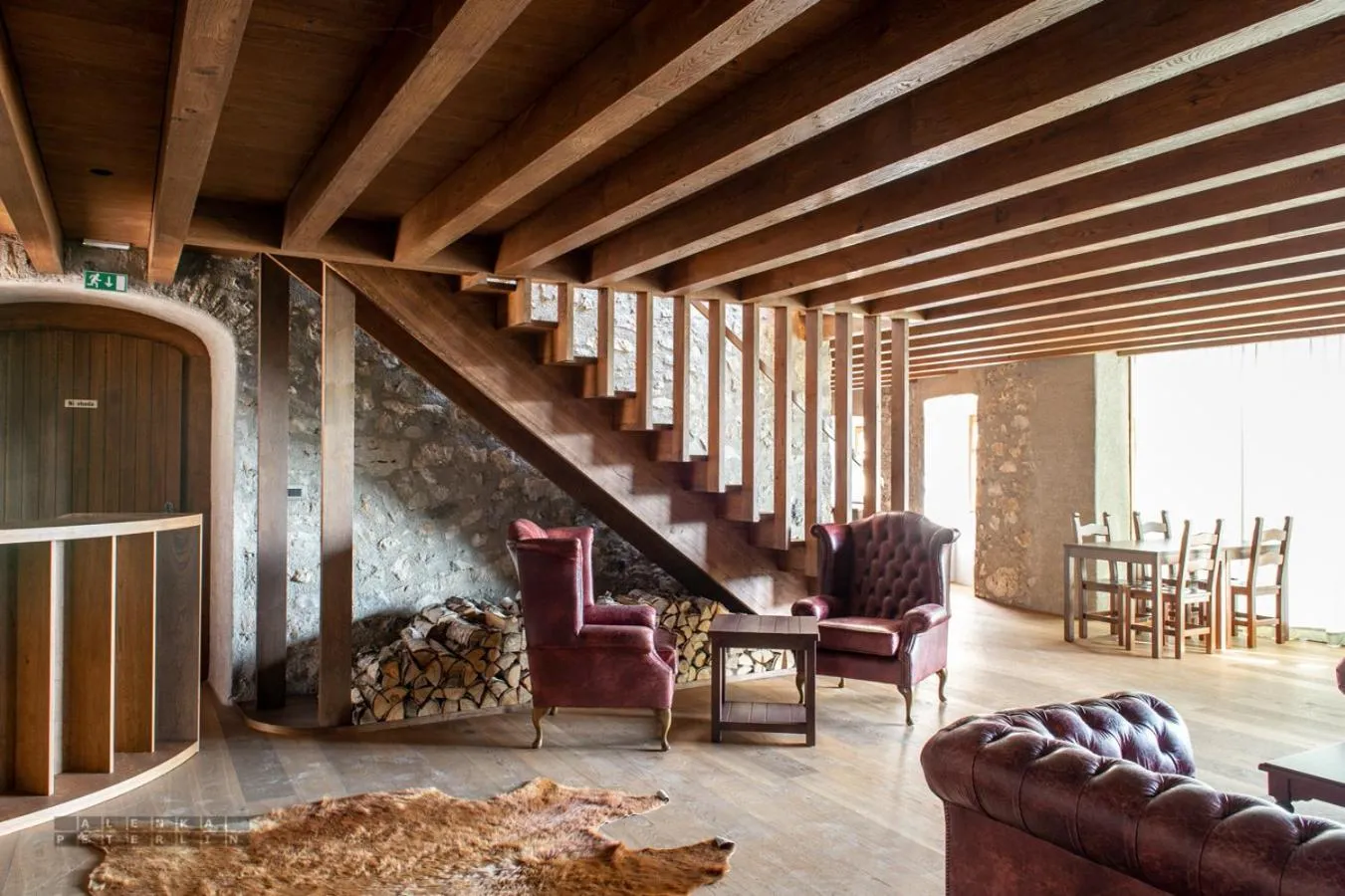 Communal lounge/ TV room in Vinica Castle Boutique & Spa Hotel