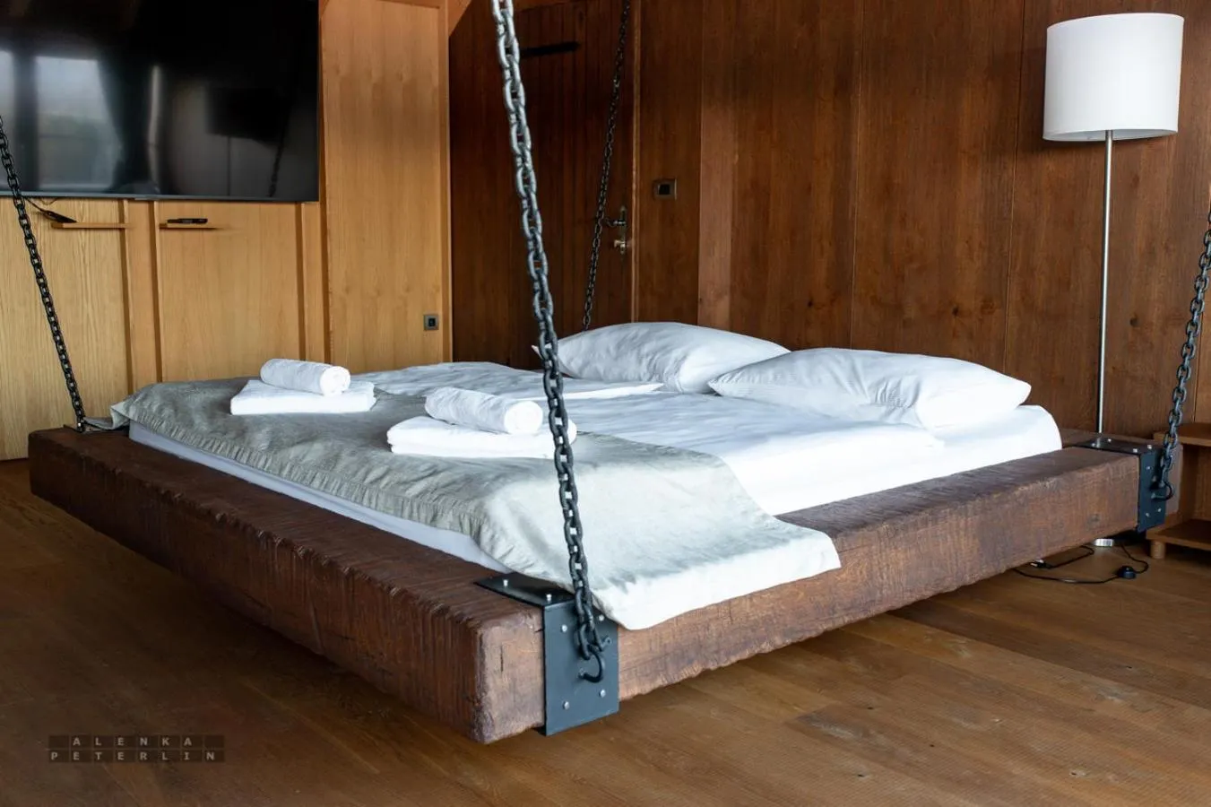 Bed in Vinica Castle Boutique & Spa Hotel