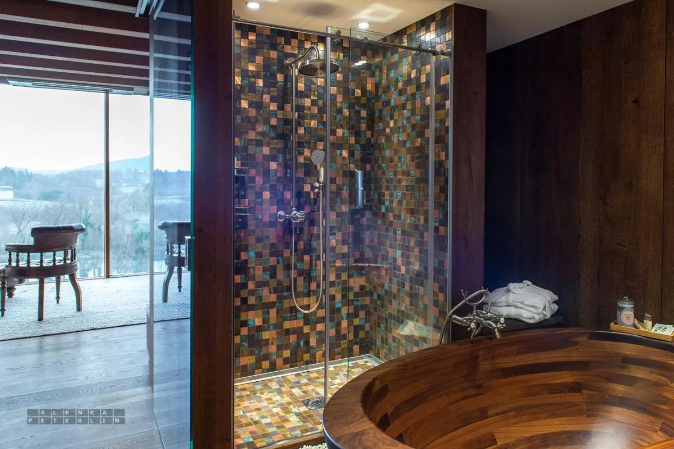 Shower in Vinica Castle Boutique & Spa Hotel