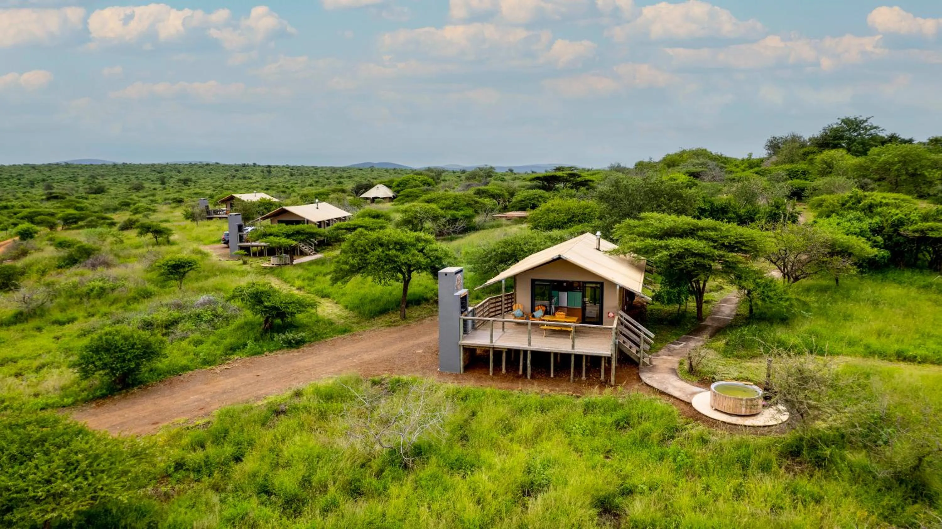 Property building in AfriCamps at White Elephant Safaris