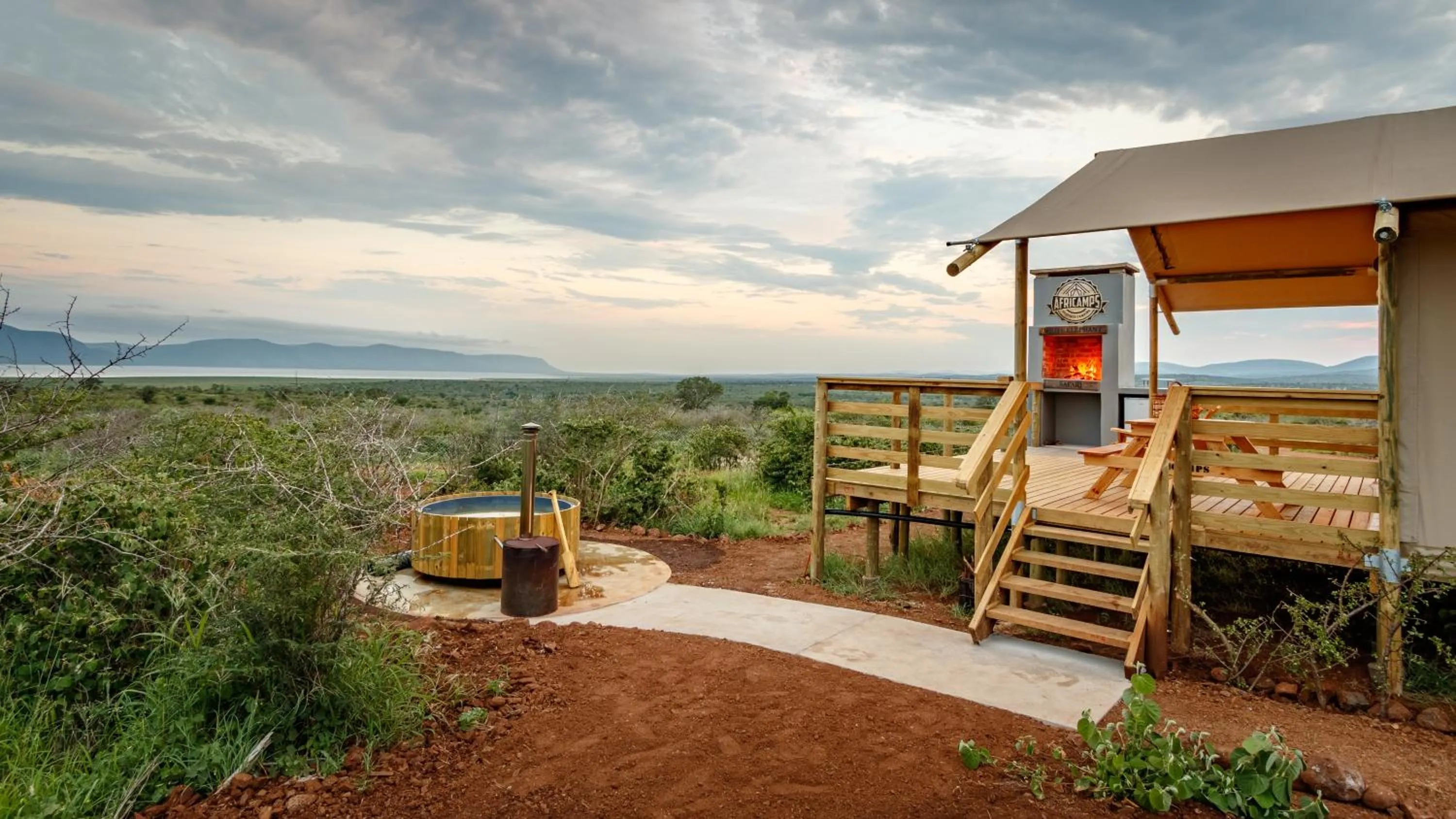 Property building in AfriCamps at White Elephant Safaris