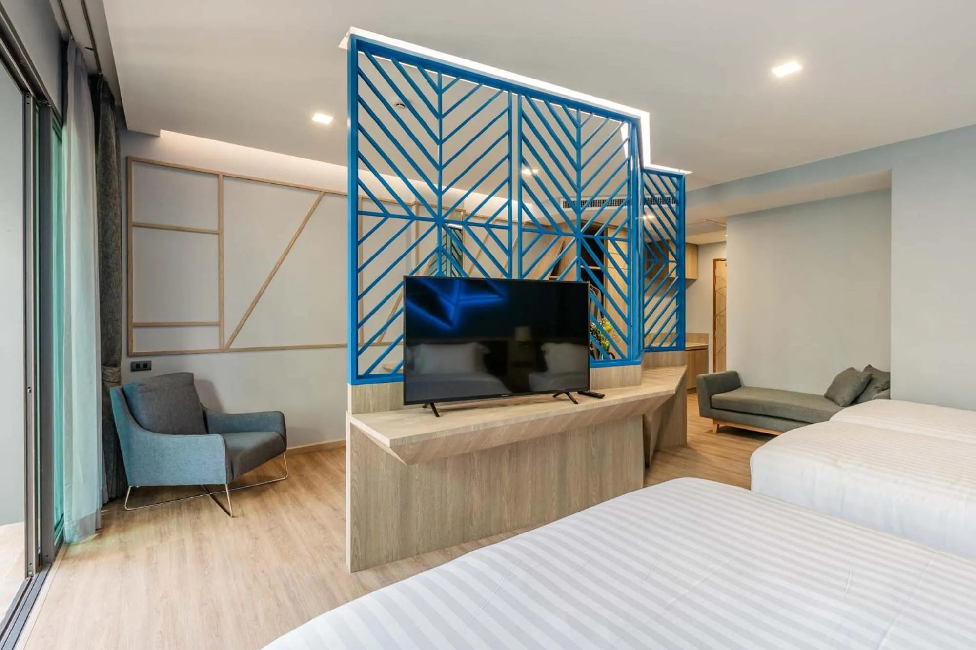 Communal lounge/ TV room, Bed in BlueSotel SMART Krabi Aonang Beach - Adults only