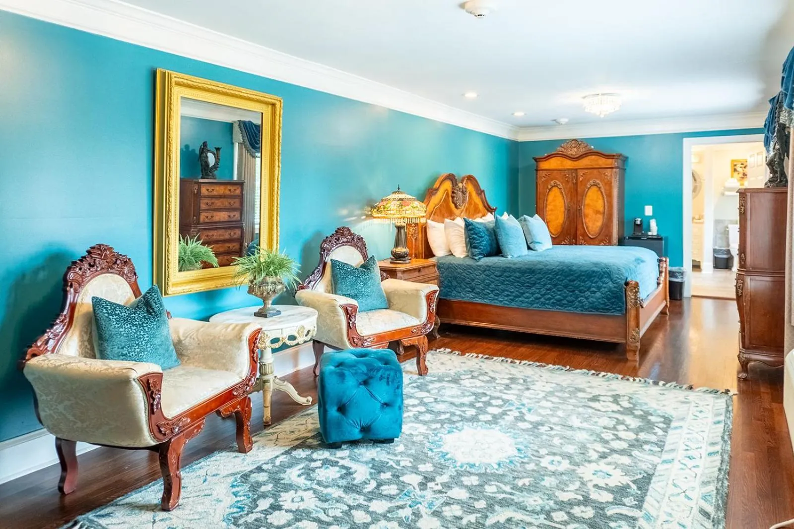 Bed in Belle Air Mansion and Inn