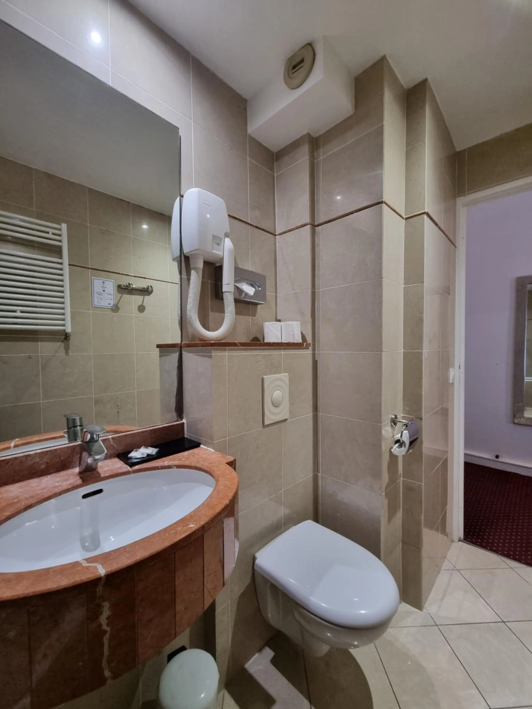 Toilet in Hôtel France Eiffel